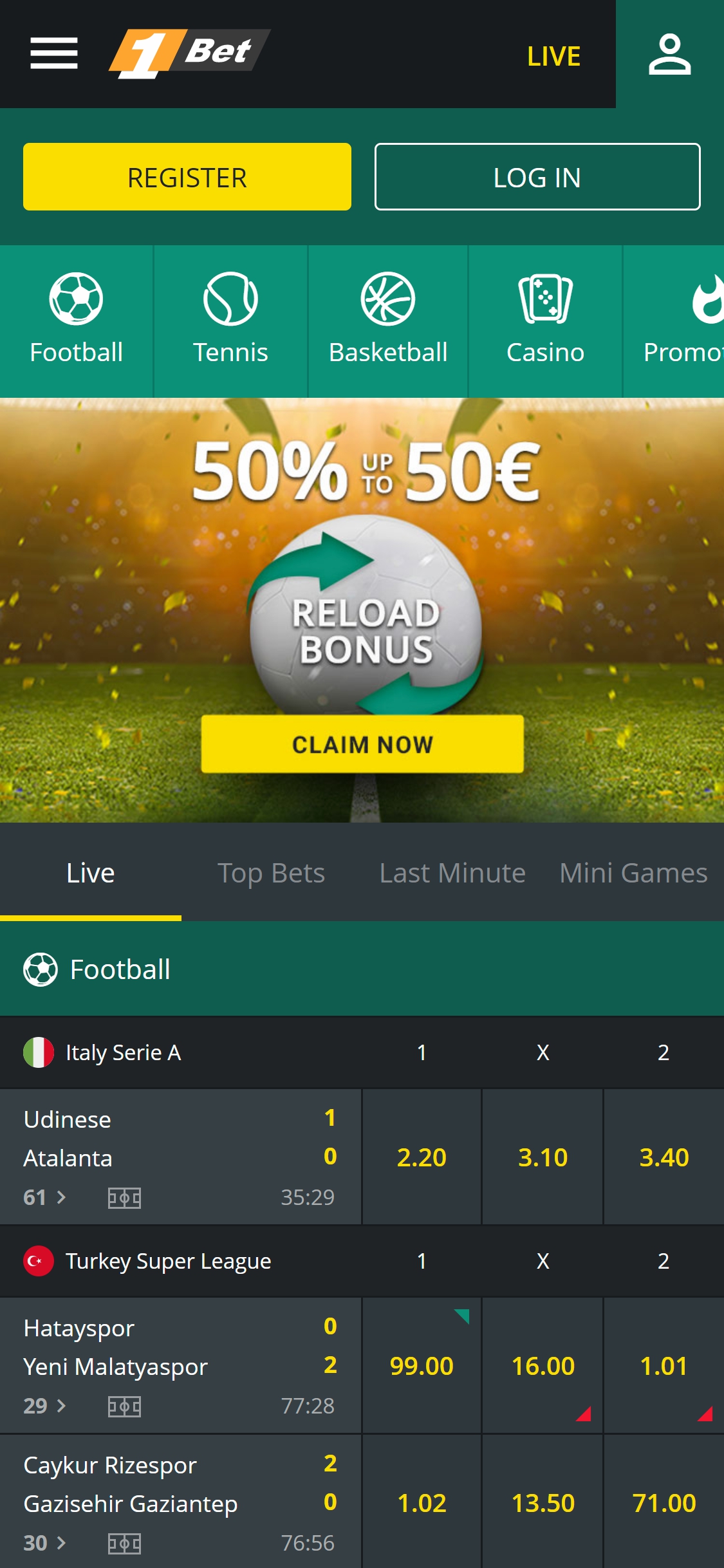 1Bet Casino Mobile Review