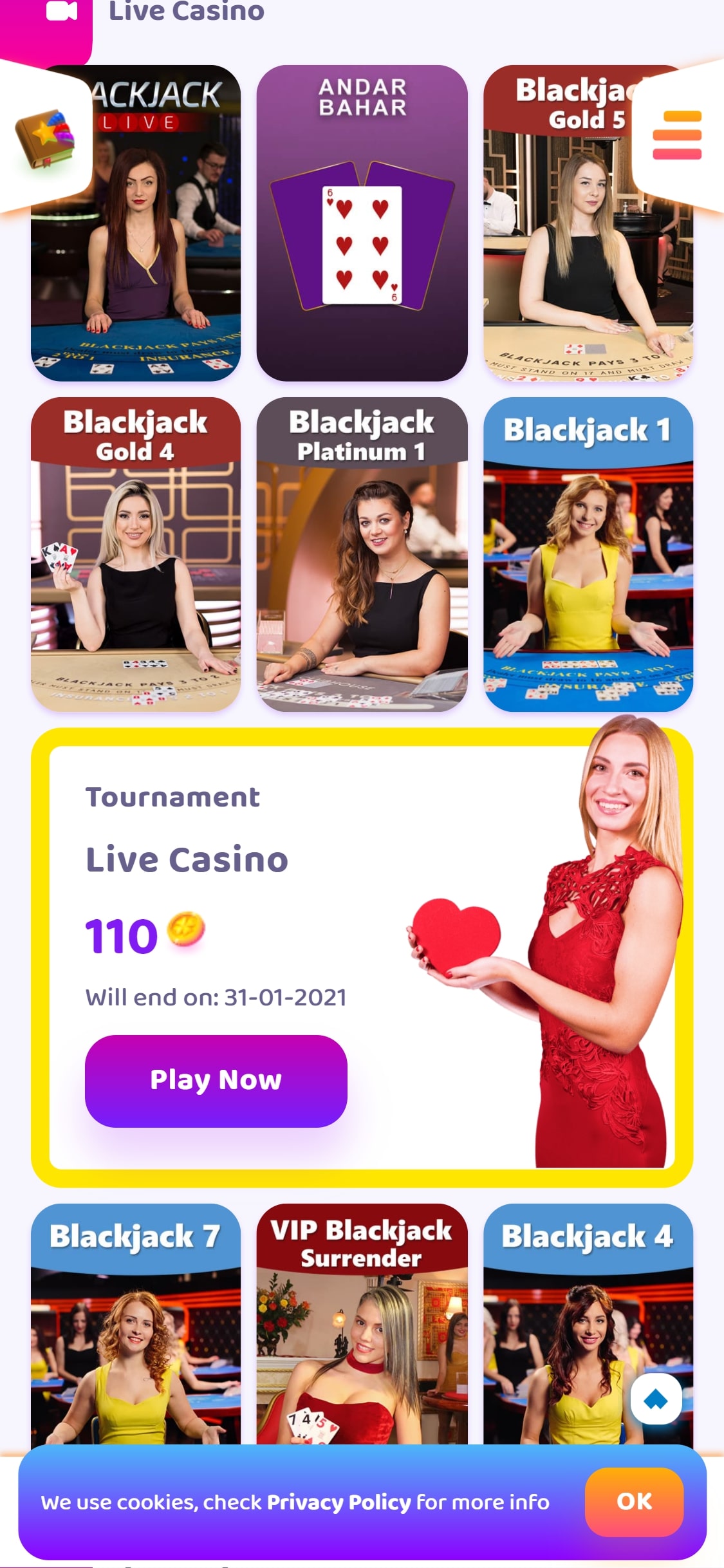 7 Signs Casino Mobile Live Dealer Games Review