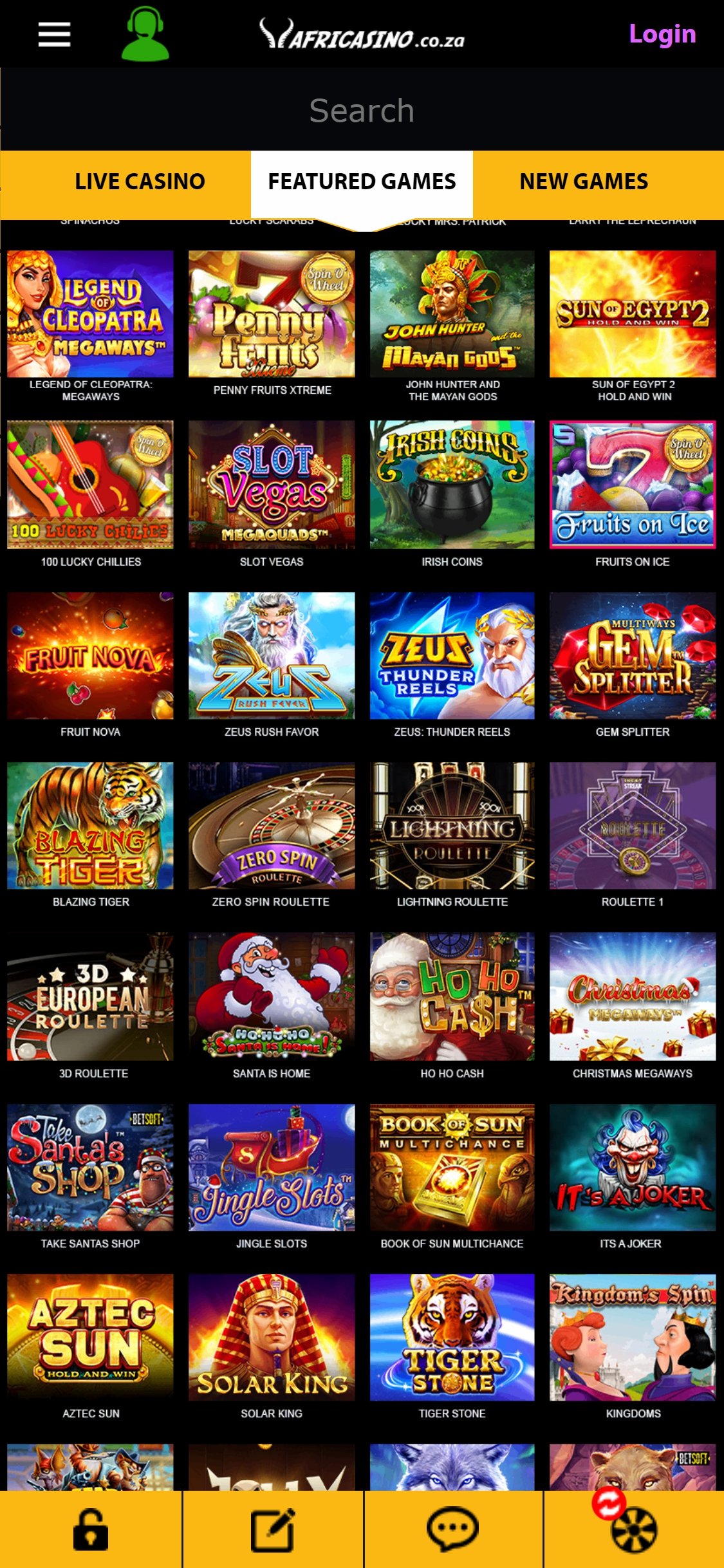 Africasino Mobile Games Review