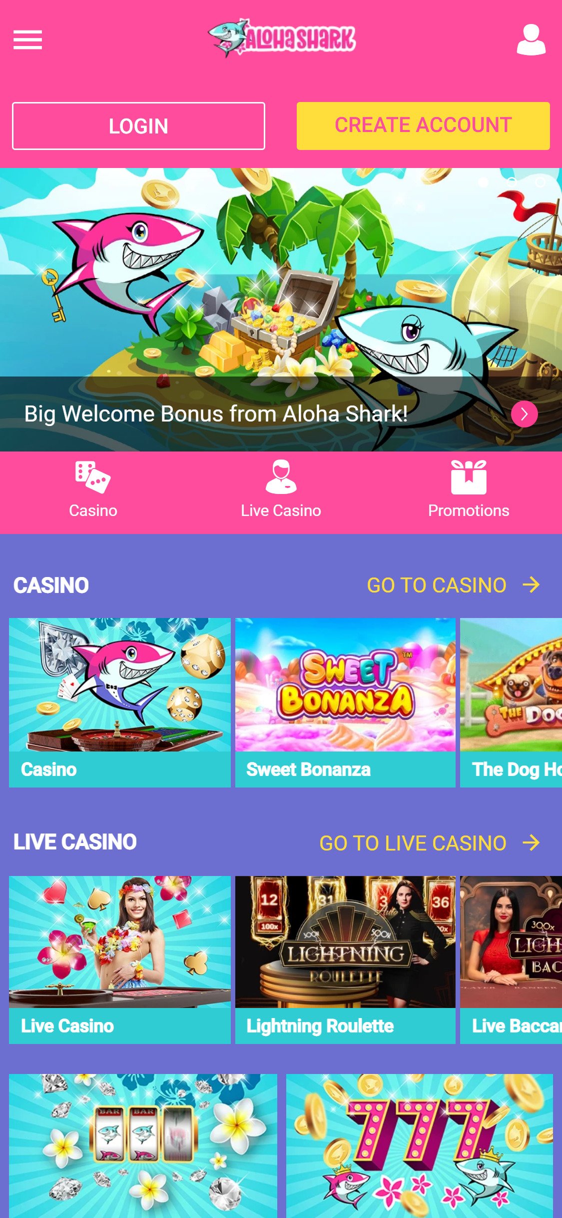 Aloha Shark Casino Mobile Review