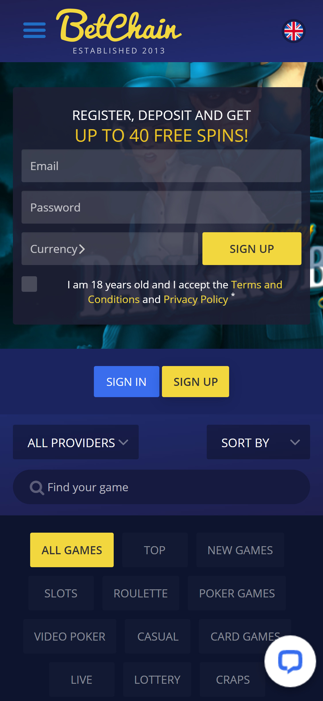 BetChain Casino Mobile Review