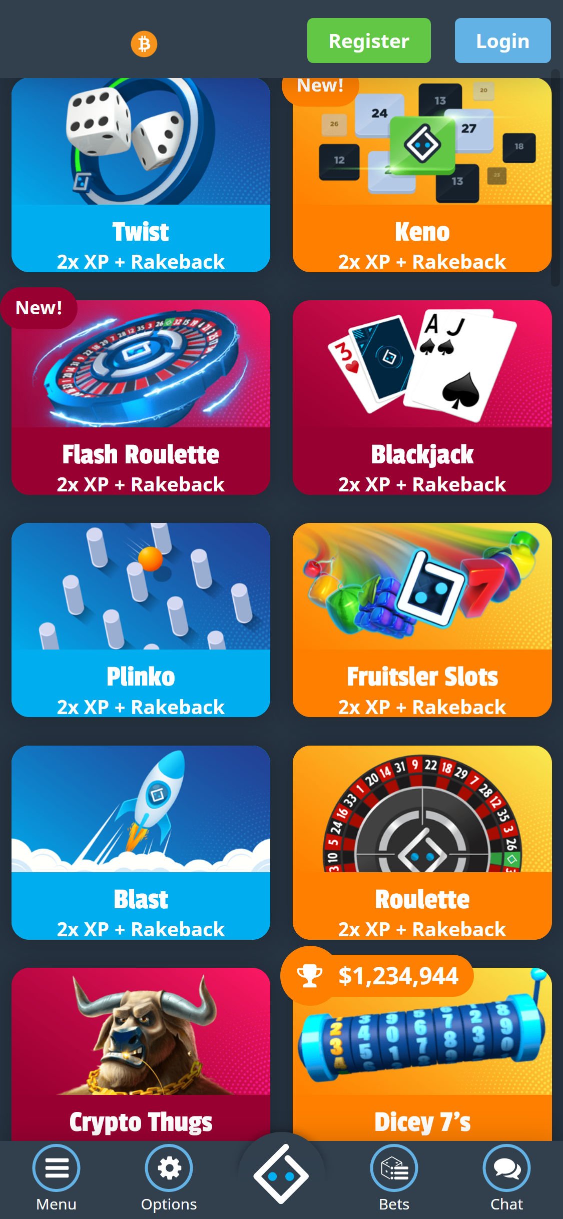 Bitsler Casino Mobile Games Review