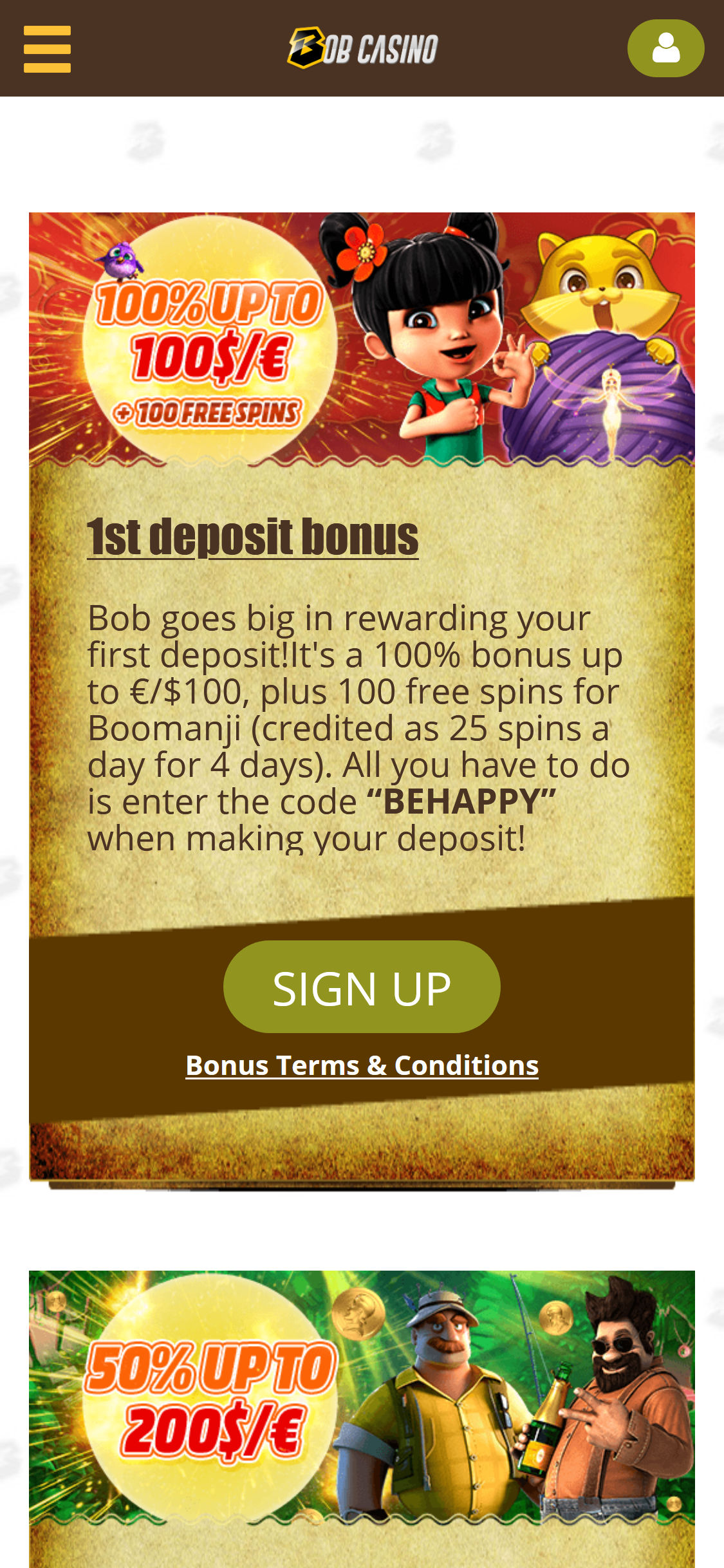 Bob Casino Mobile No Deposit Bonus Review