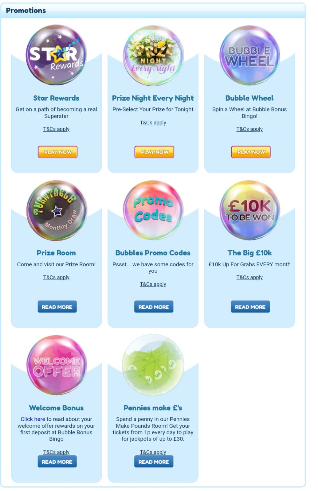 Bubble Bonus Bingo Casino Mobile No Deposit Bonus Review