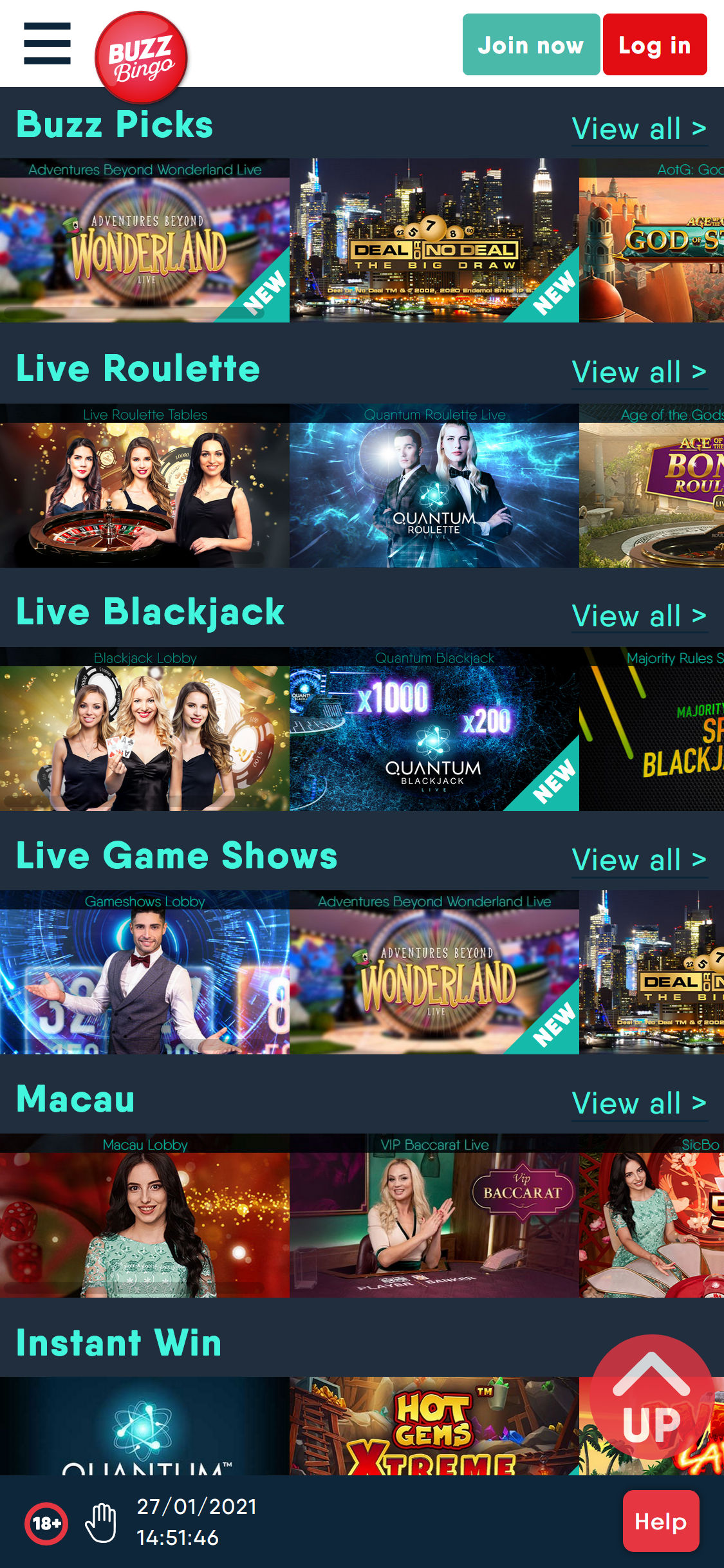 Buzz Bingo Casino Mobile Live Dealer Games Review