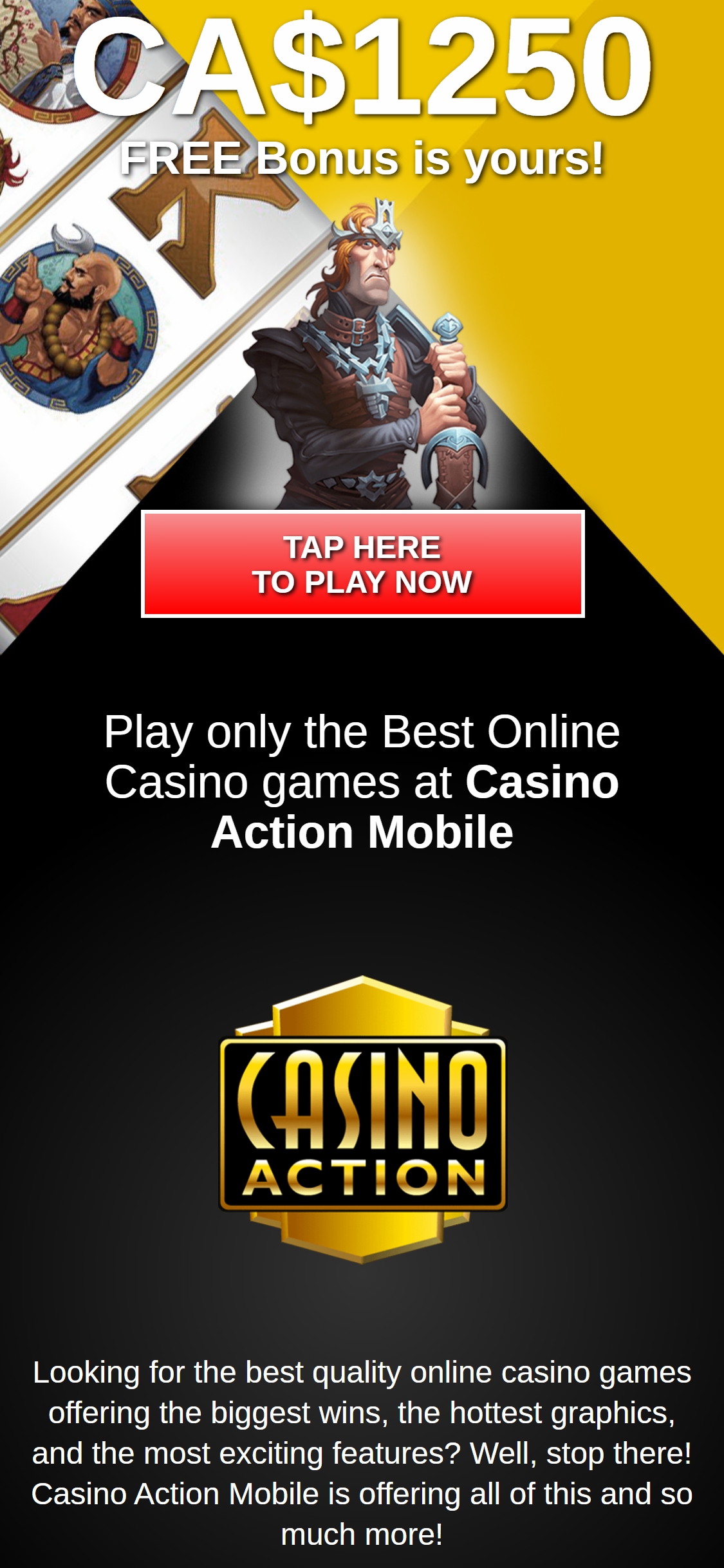 Casino Action Mobile No Deposit Bonus Review