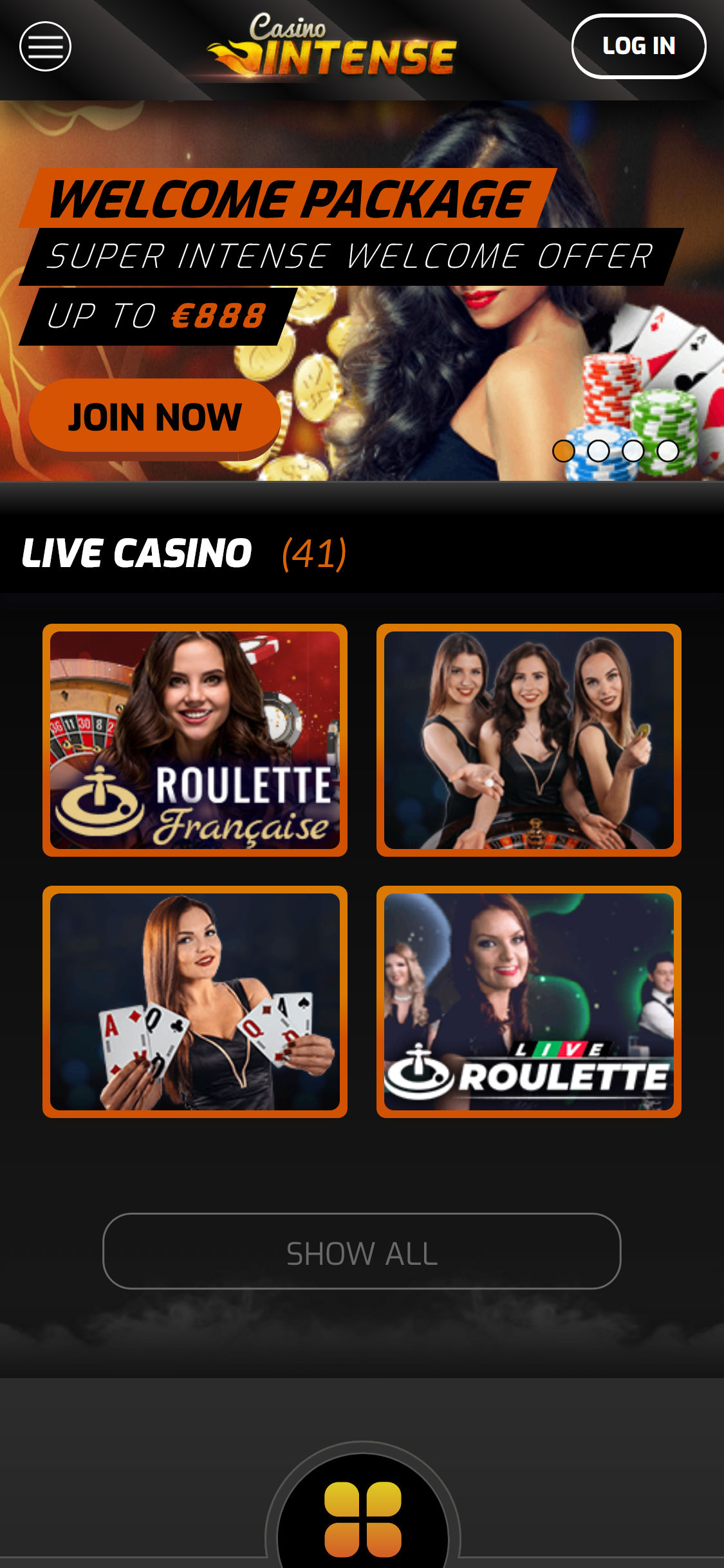 Casino Intense Mobile Live Dealer Games Review