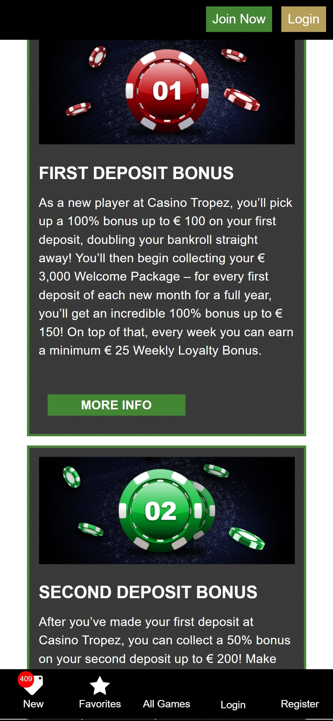Casino Tropez Mobile No Deposit Bonus Review