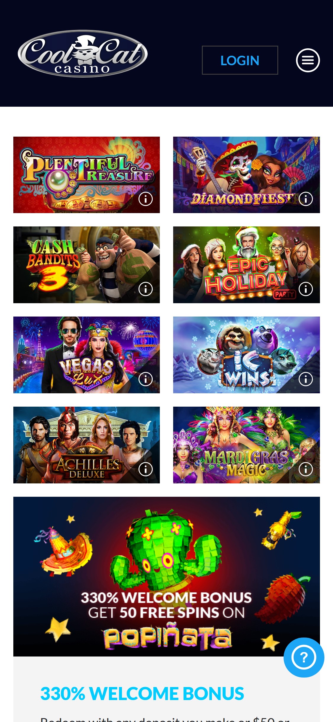 CoolCat Casino Mobile Games Review
