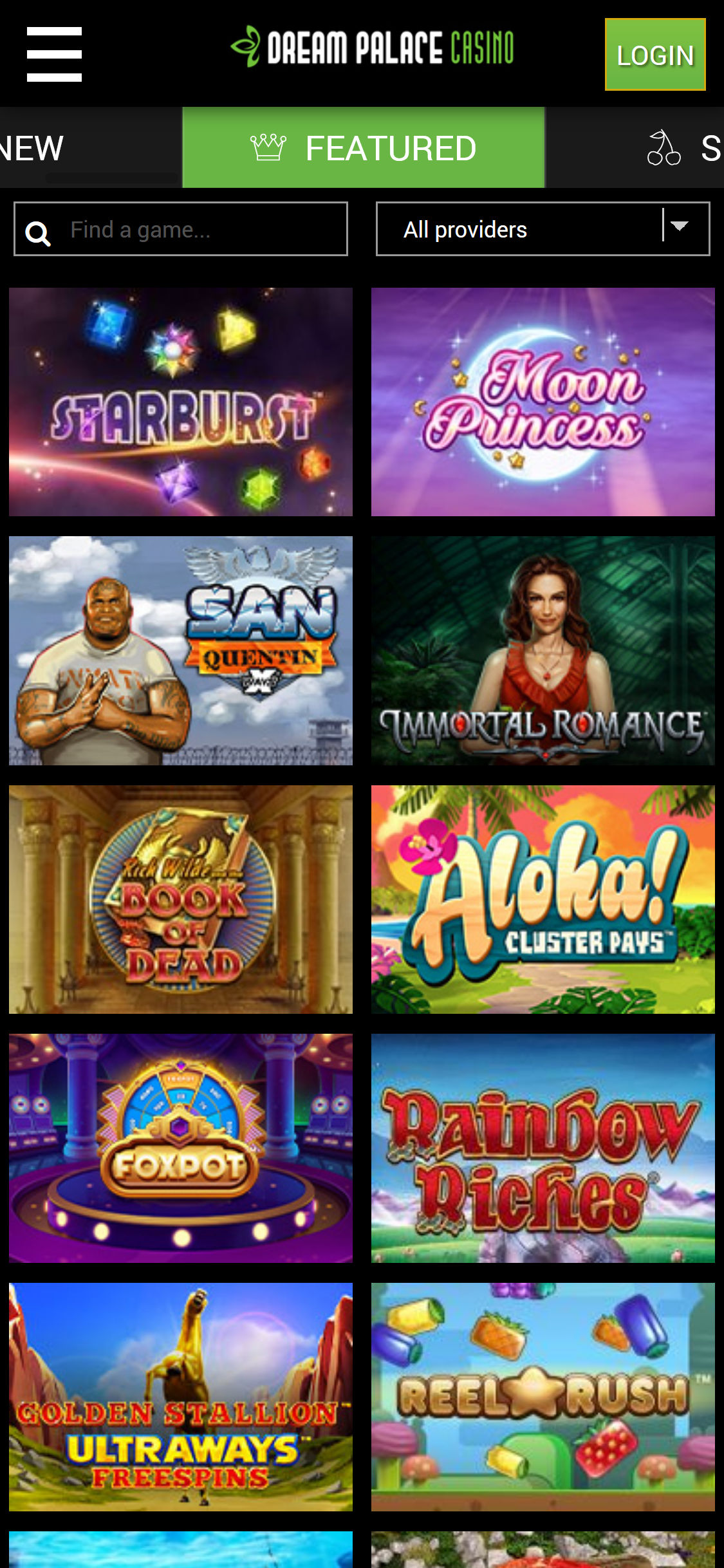 Dream Palace Casino Mobile Review