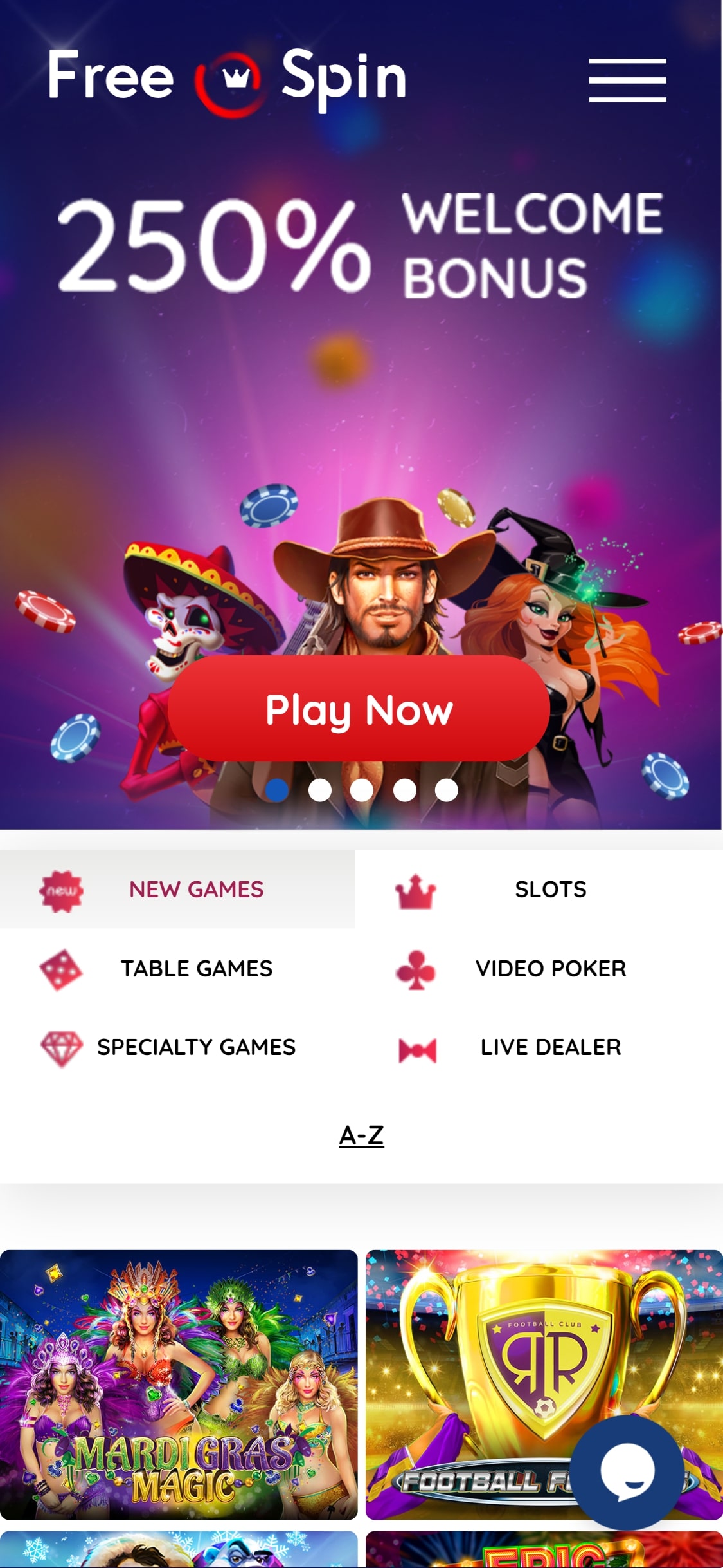 Freespin Casino Mobile Review