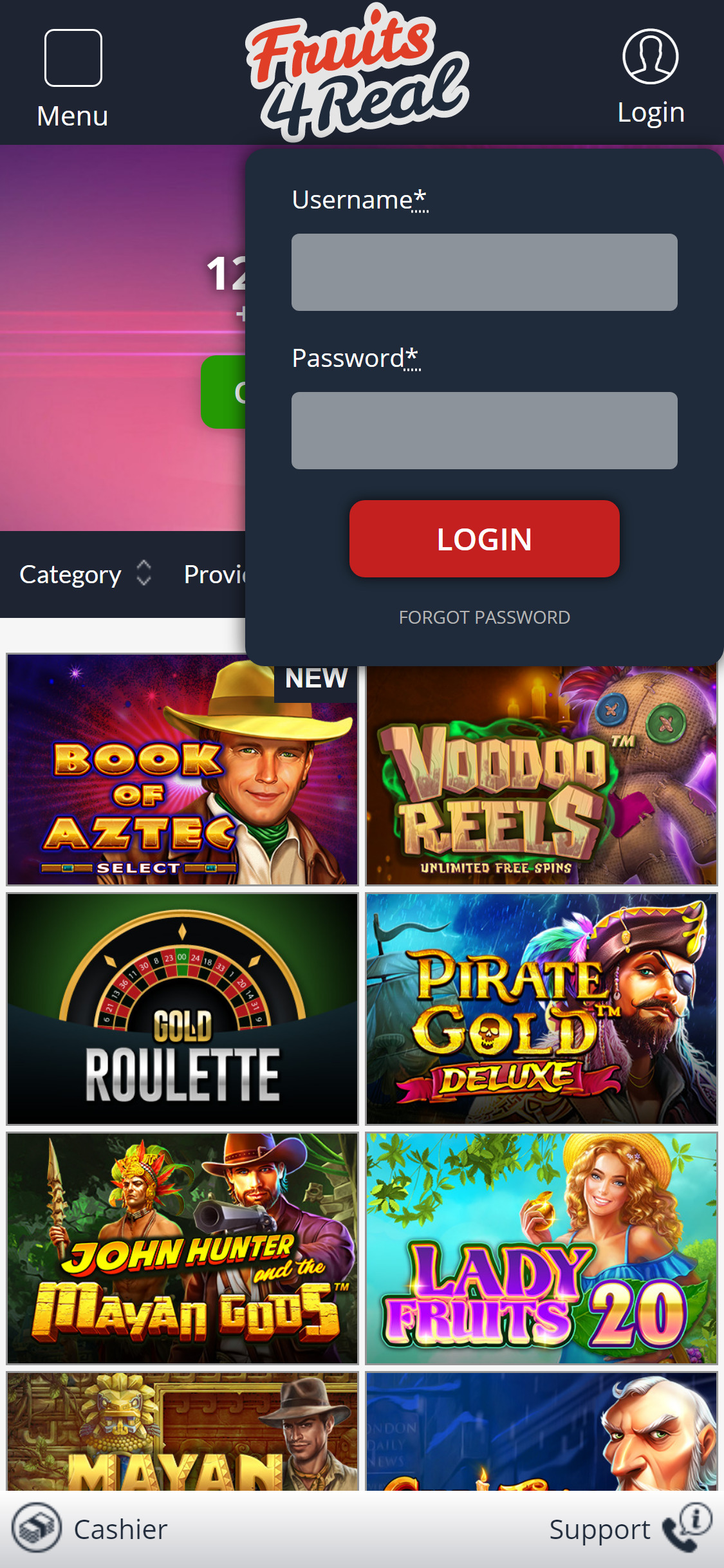 Fruits 4 Real Casino Mobile Login Review