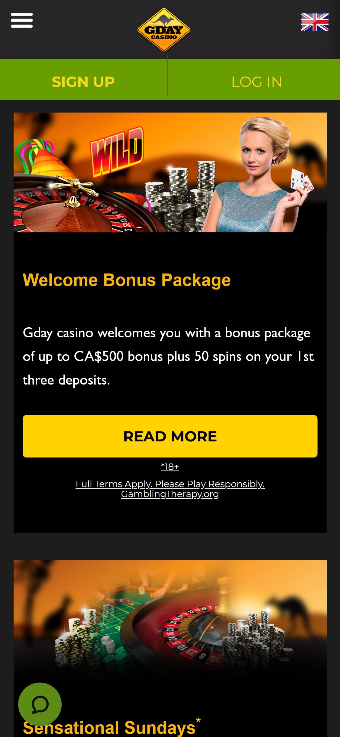 GDay Casino Mobile No Deposit Bonus Review