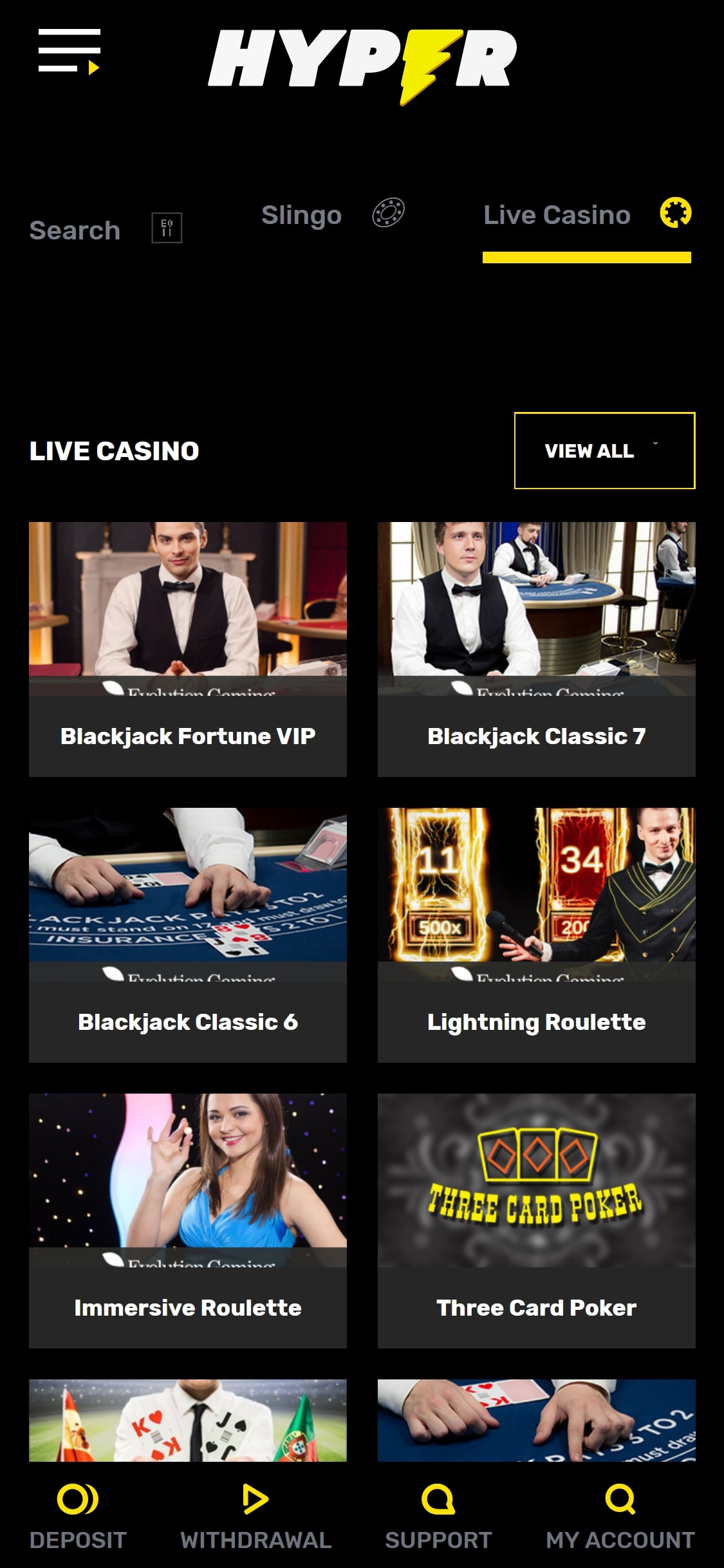 Hyper Casino Mobile Live Dealer Games Review