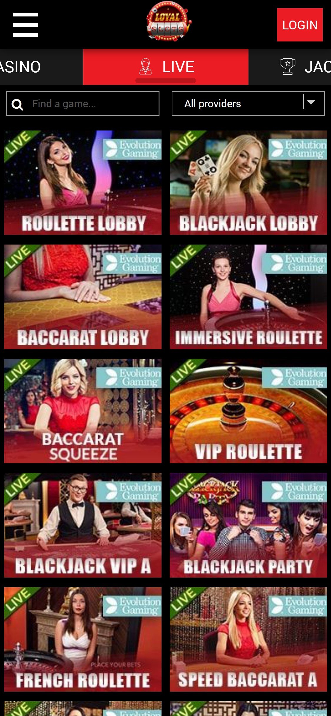 Loyal Slots Casino Mobile Live Dealer Games Review