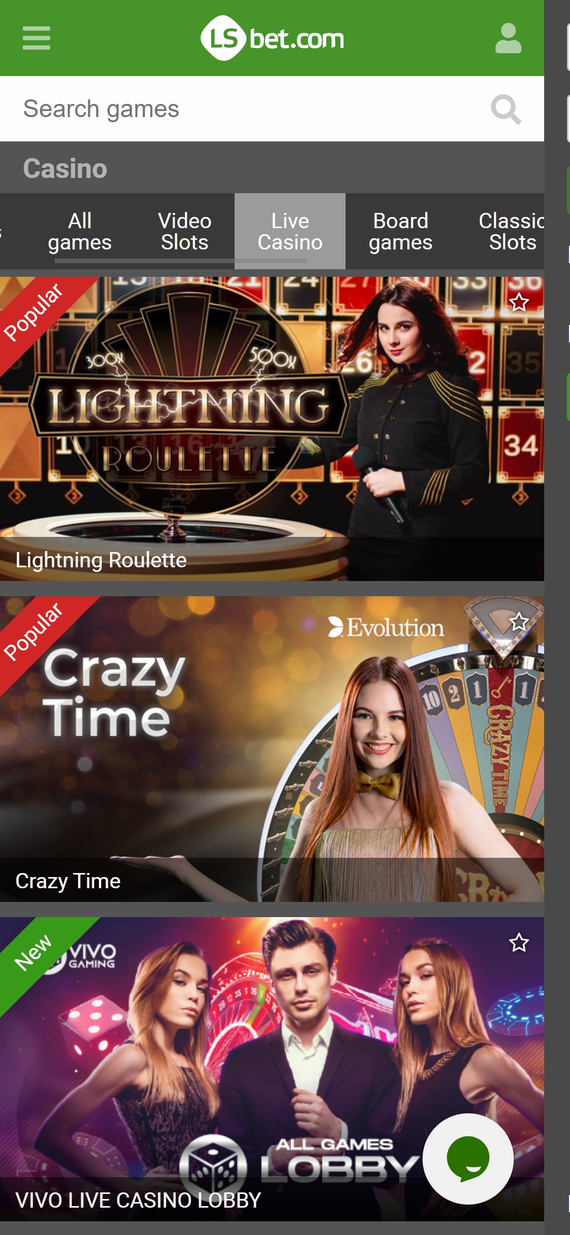 LS Bet Casino Mobile Live Dealer Games Review