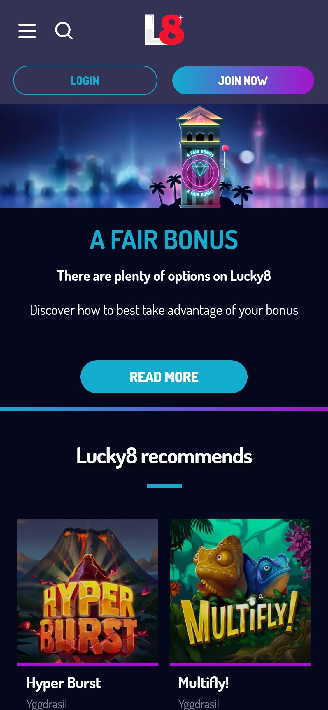 Lucky8 Casino Mobile Review