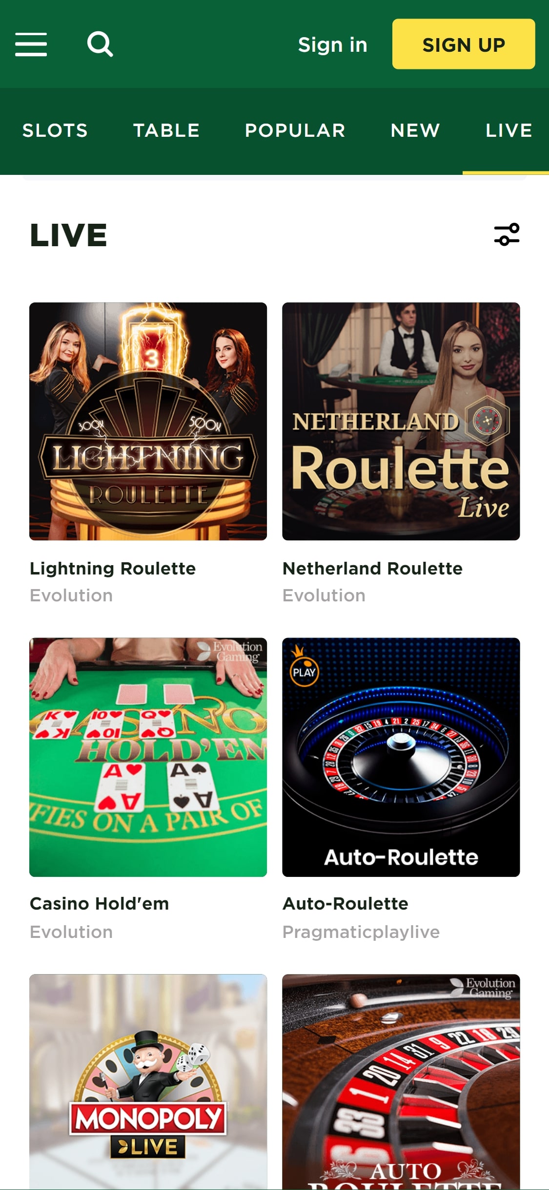 Mason Slots Casino Mobile Live Dealer Games Review
