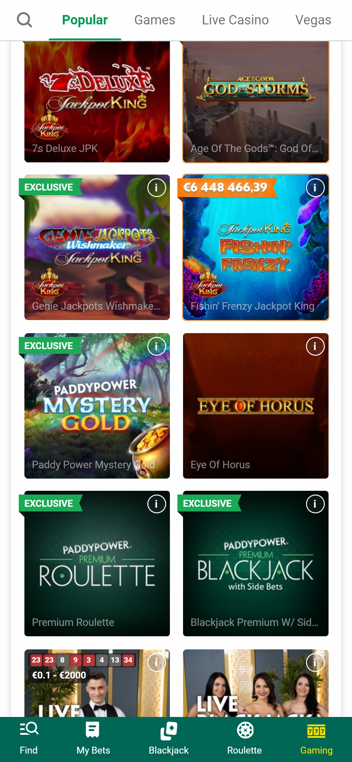 Paddy Power Casino Mobile Games Review