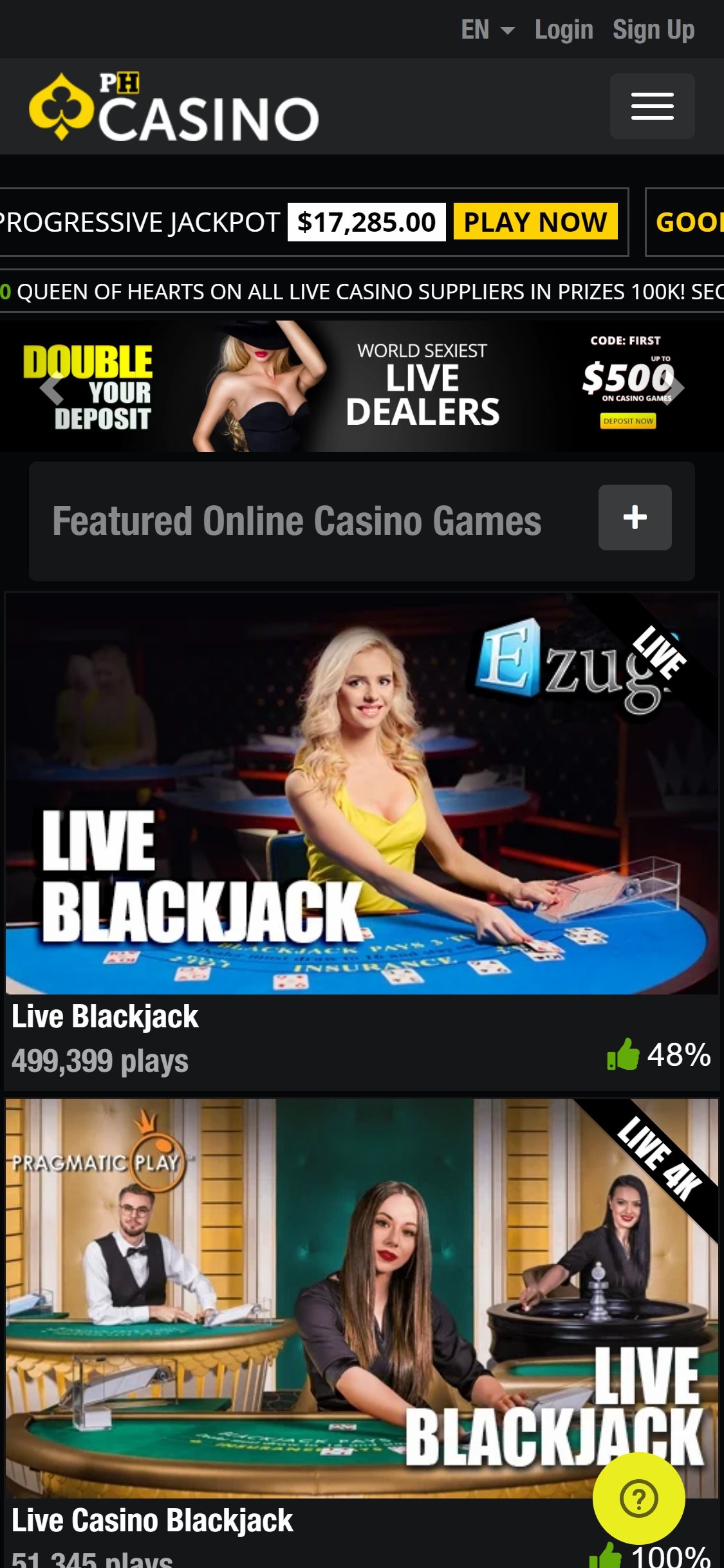 PornHub Casino Mobile Review