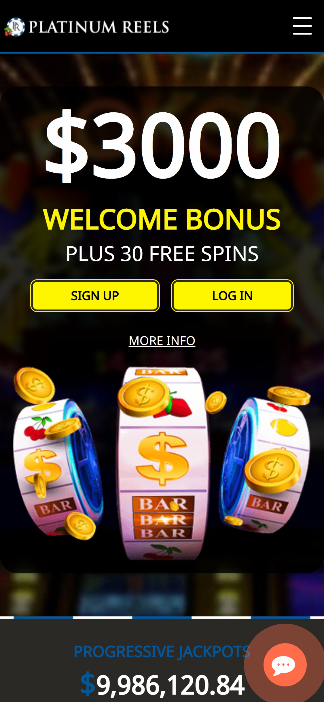 Platinum Reels Casino Mobile Review