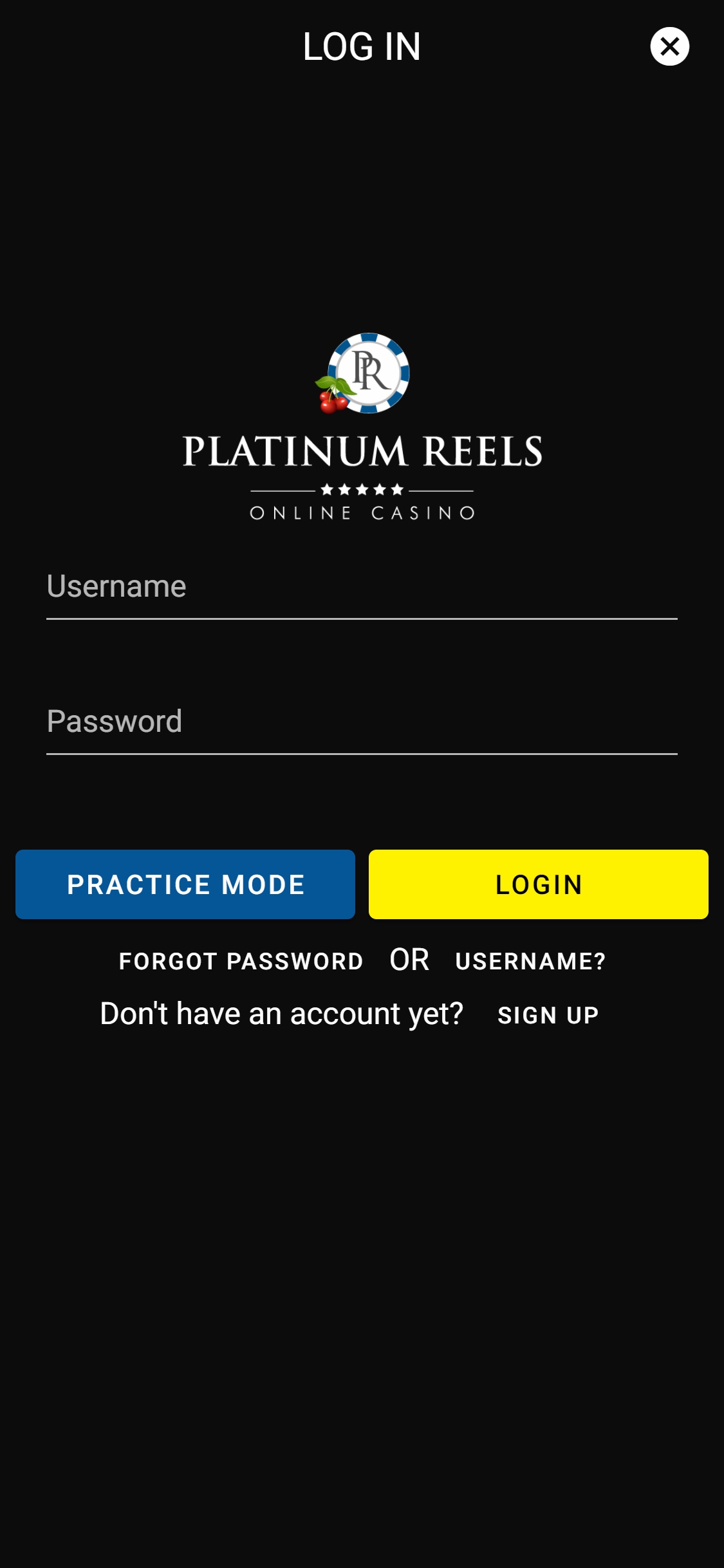 Platinum Reels Casino Mobile Login Review
