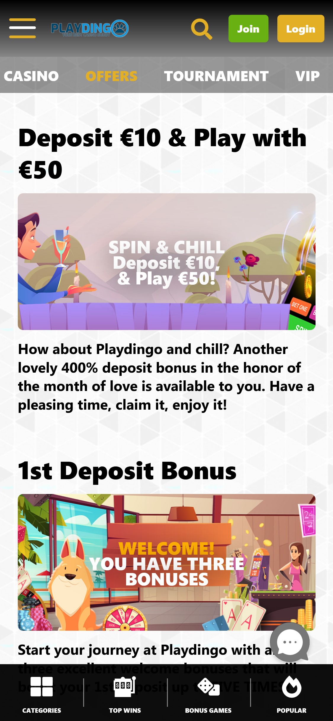 Play Dingo Mobile No Deposit Bonus Review