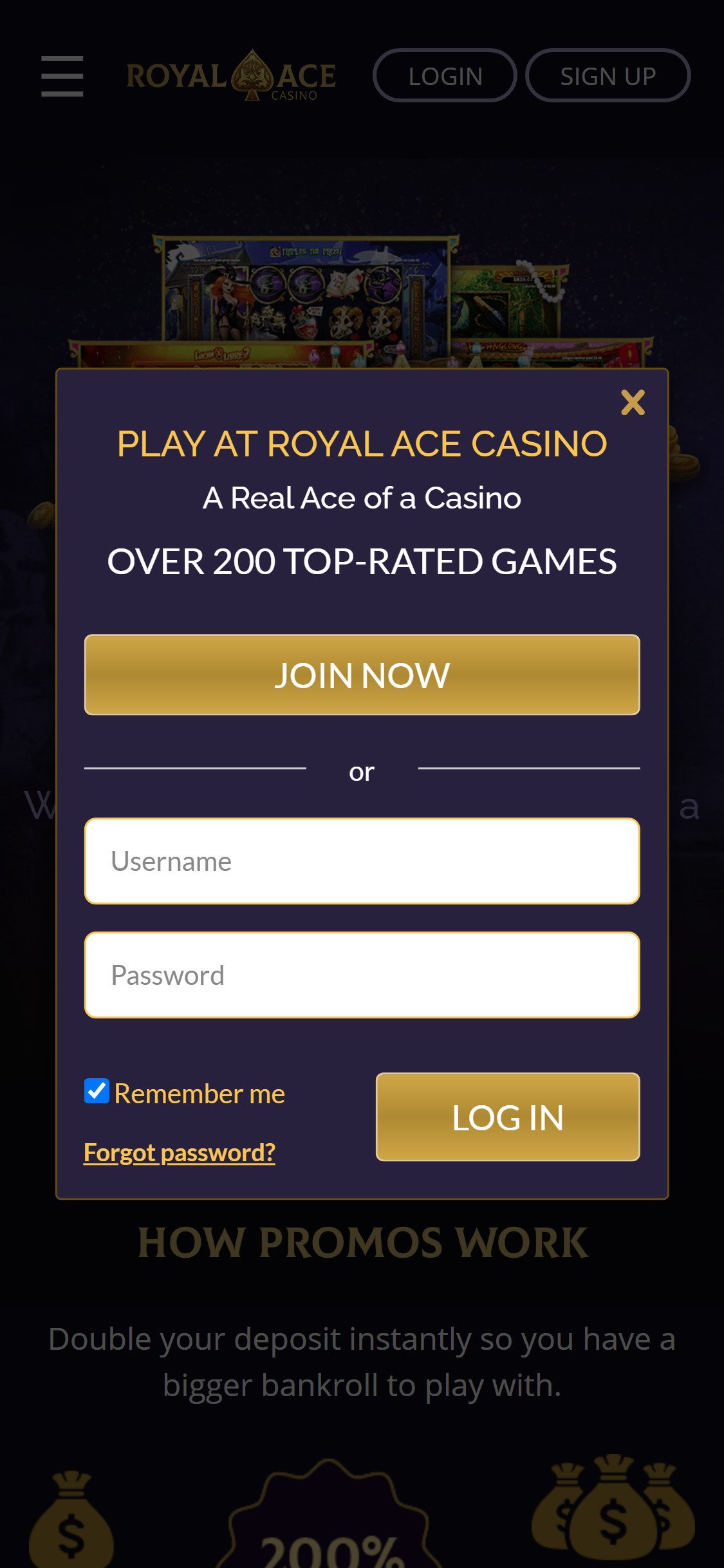 Royal Ace Casino Mobile Login Review