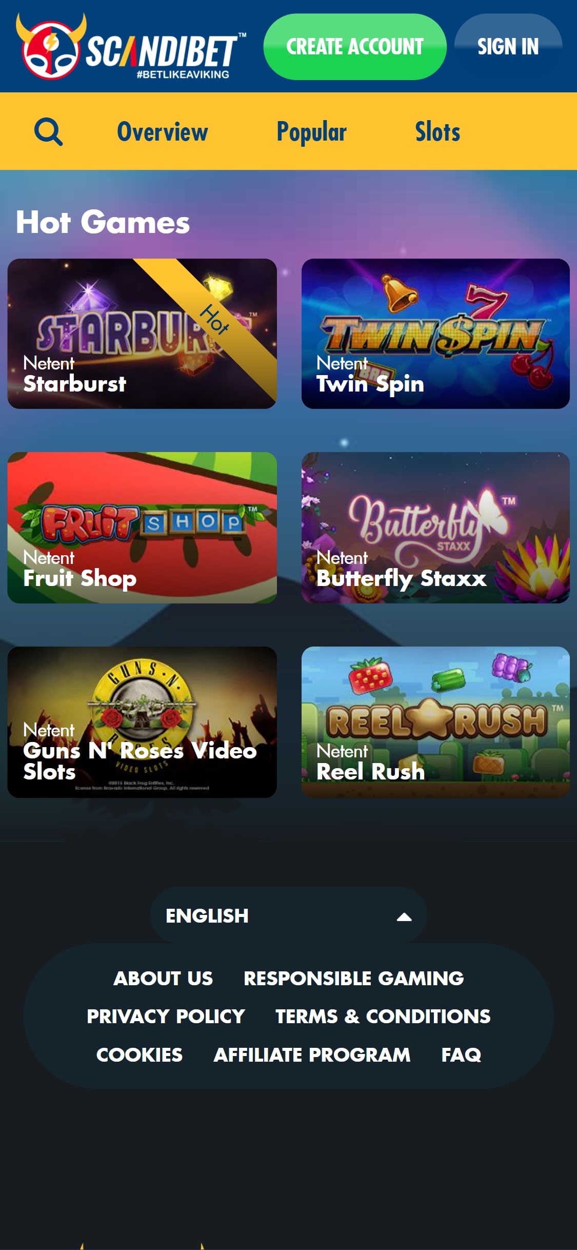ScandiBet Casino Mobile Games Review
