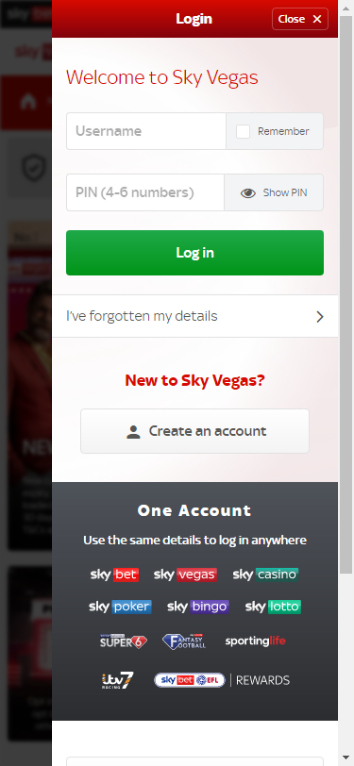Sky Vegas Casino Mobile Login Review