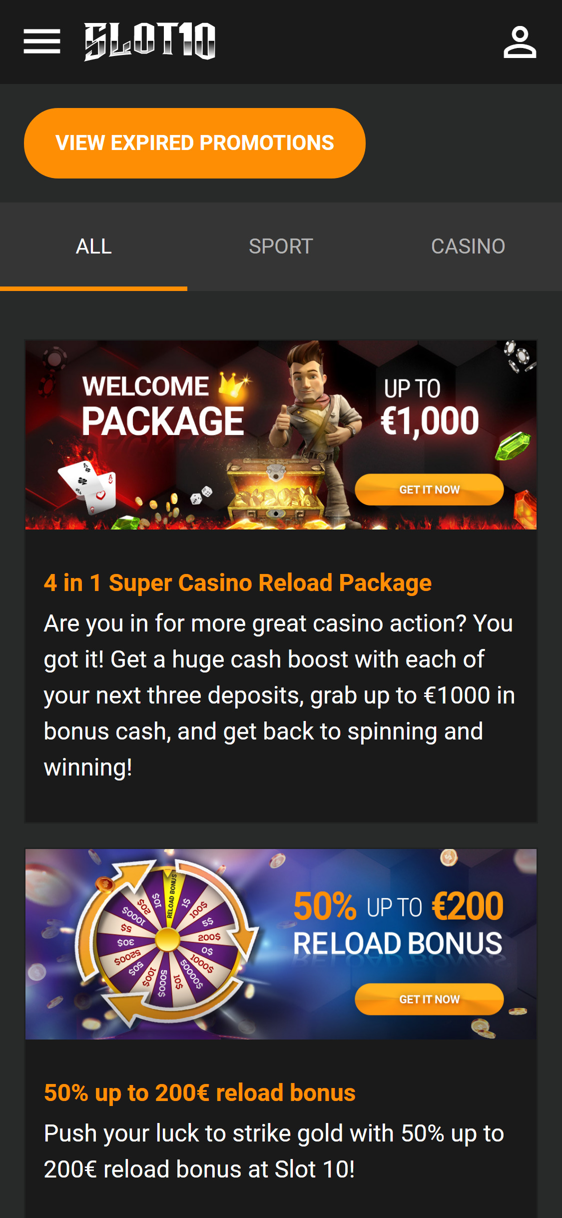 Slot 10 Casino Mobile No Deposit Bonus Review