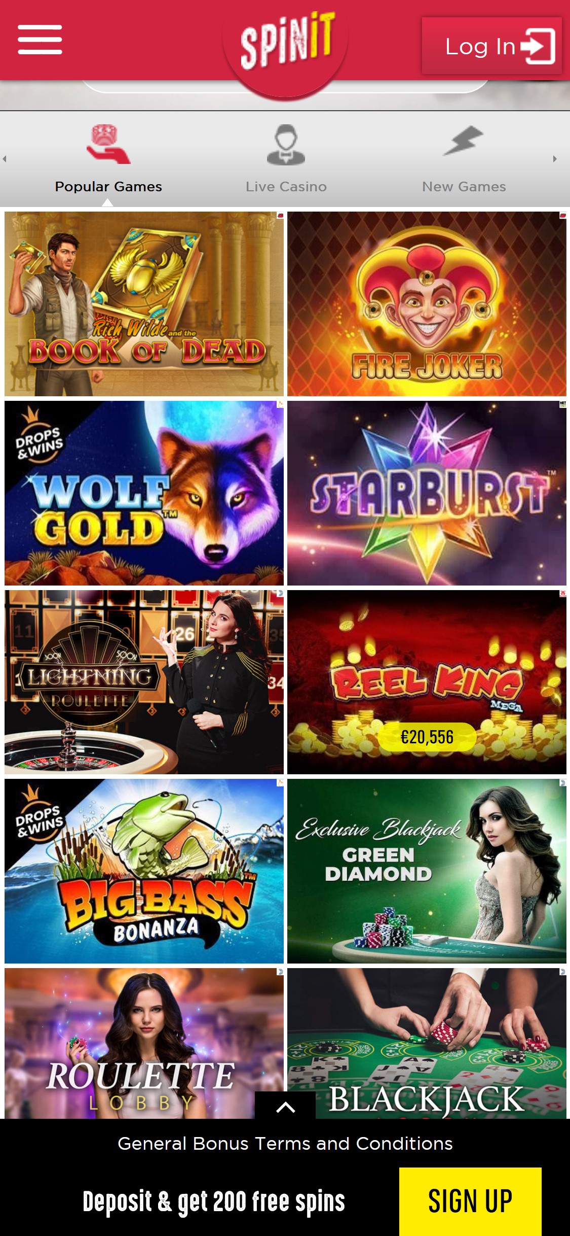 SpinIt Casino Mobile Games Review