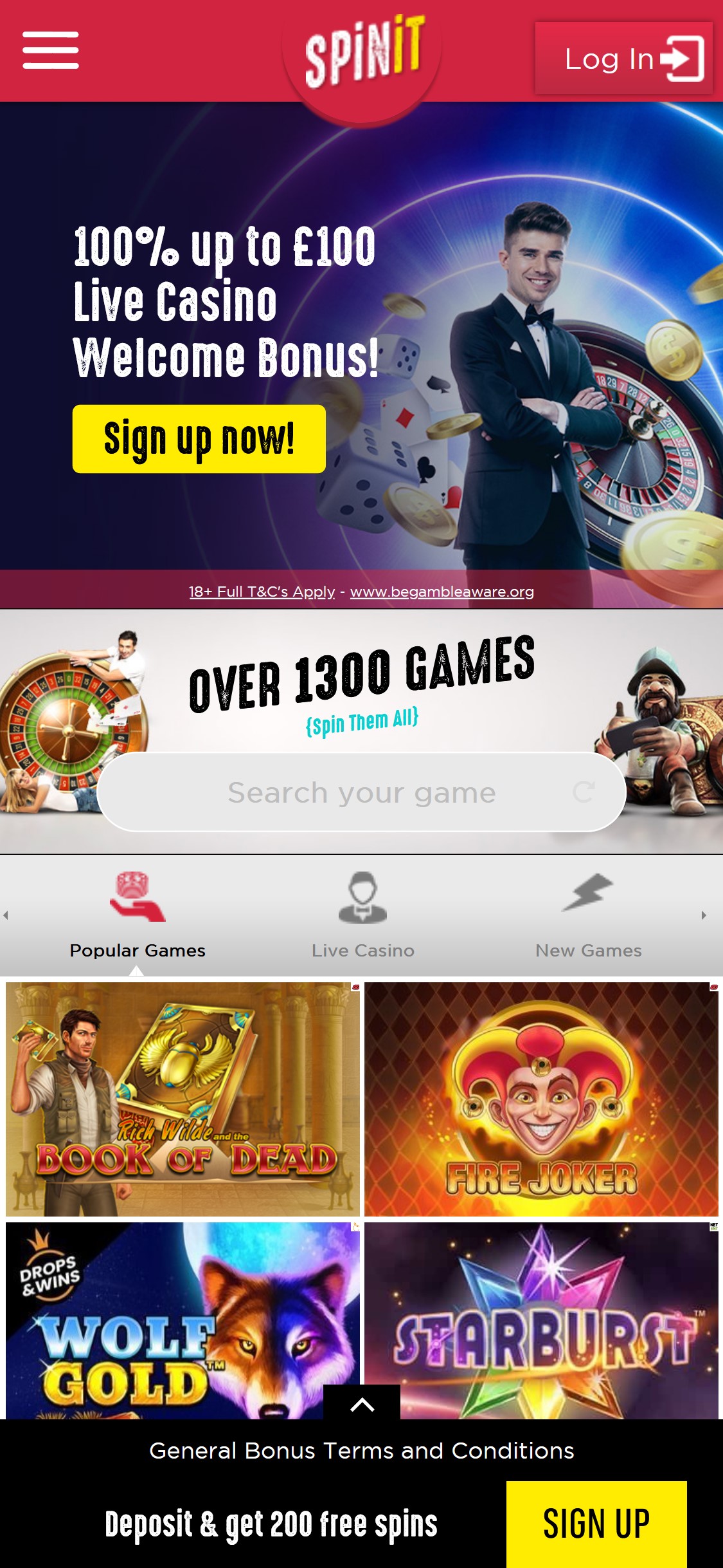 SpinIt Casino Mobile Review