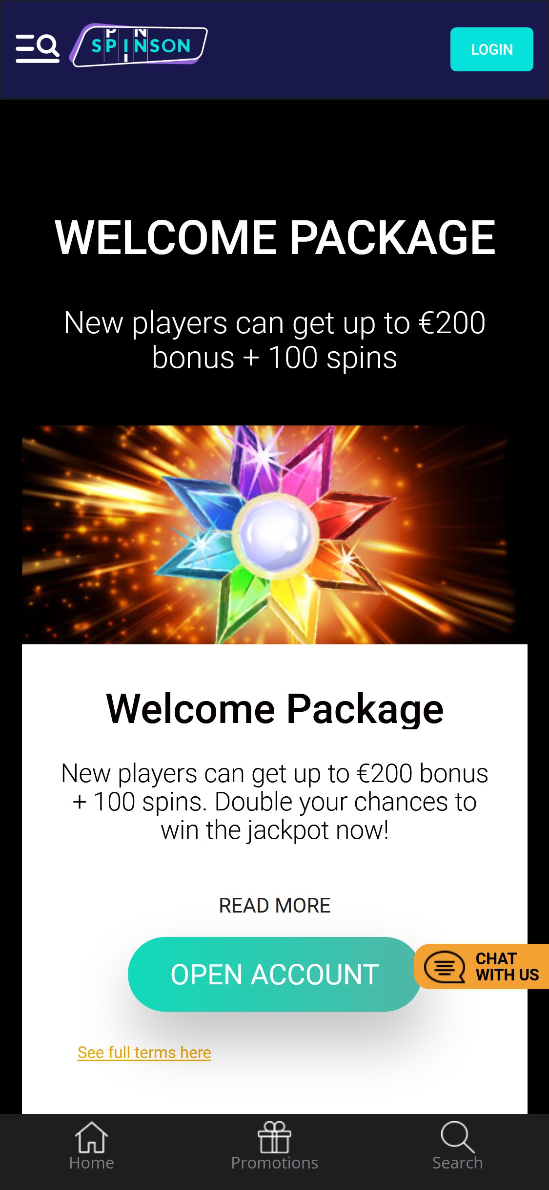 Spinson Casino Mobile No Deposit Bonus Review