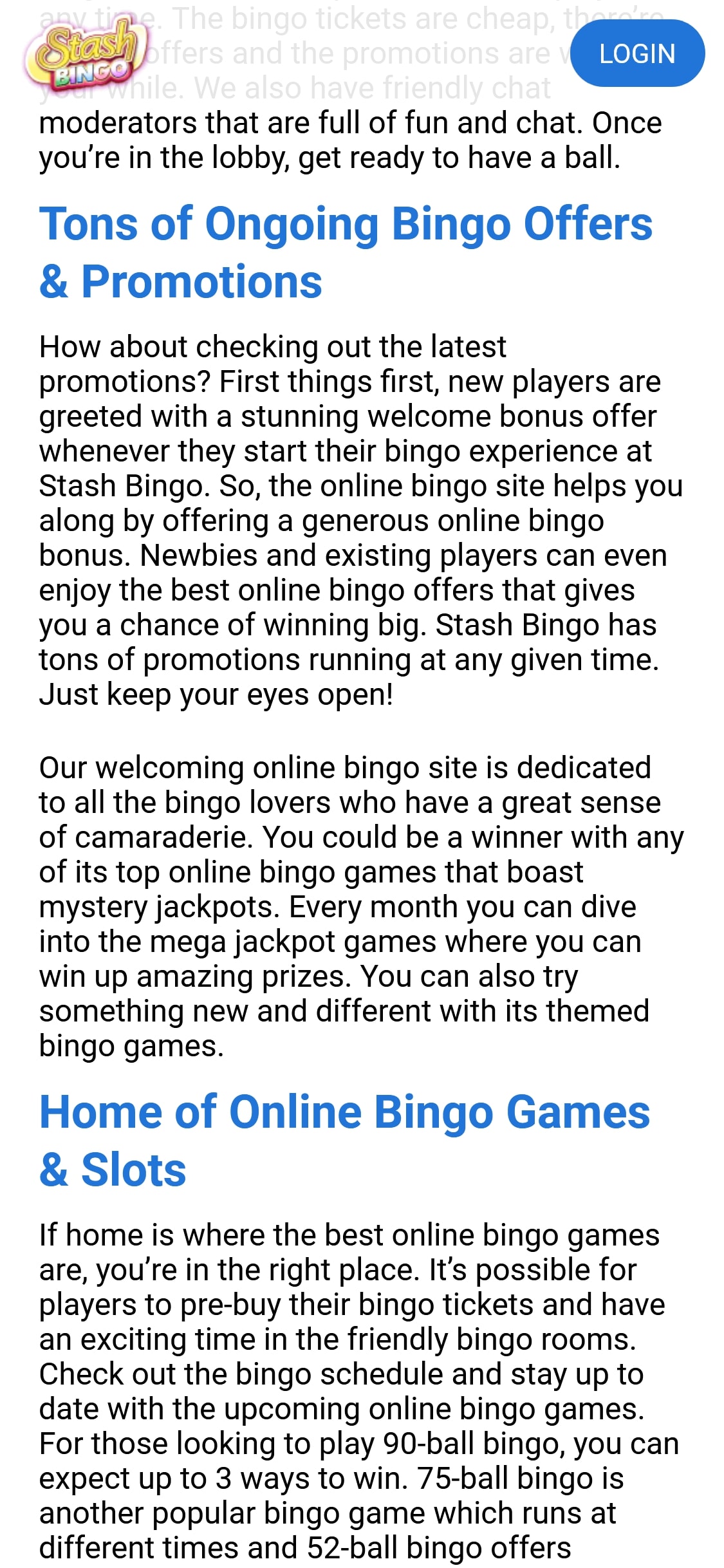 Stash Bingo Casino Mobile No Deposit Bonus Review