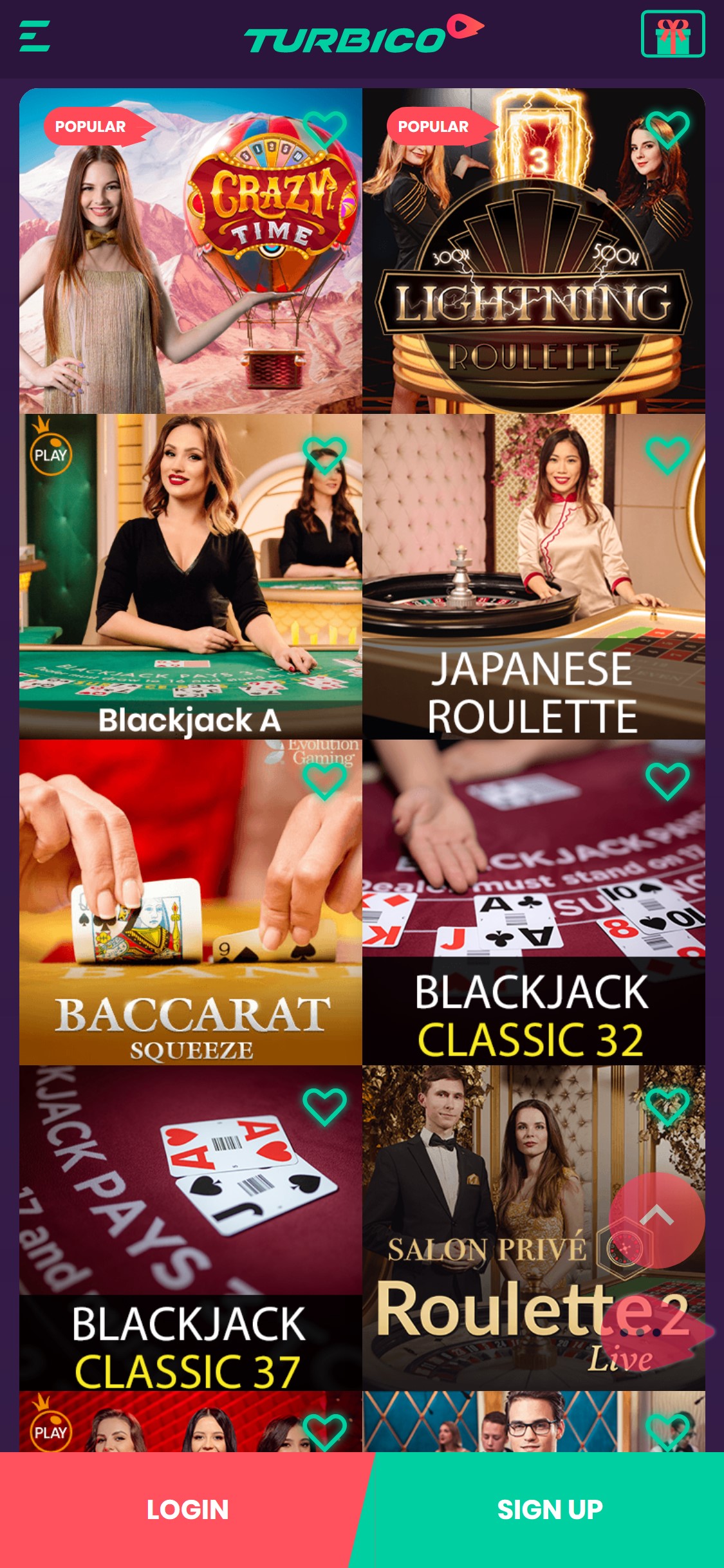 Turbico Casino Mobile Live Dealer Games Review