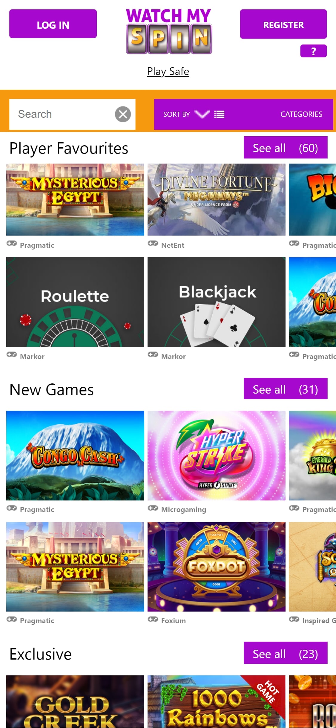 WatchMySpin Casino Mobile Games Review