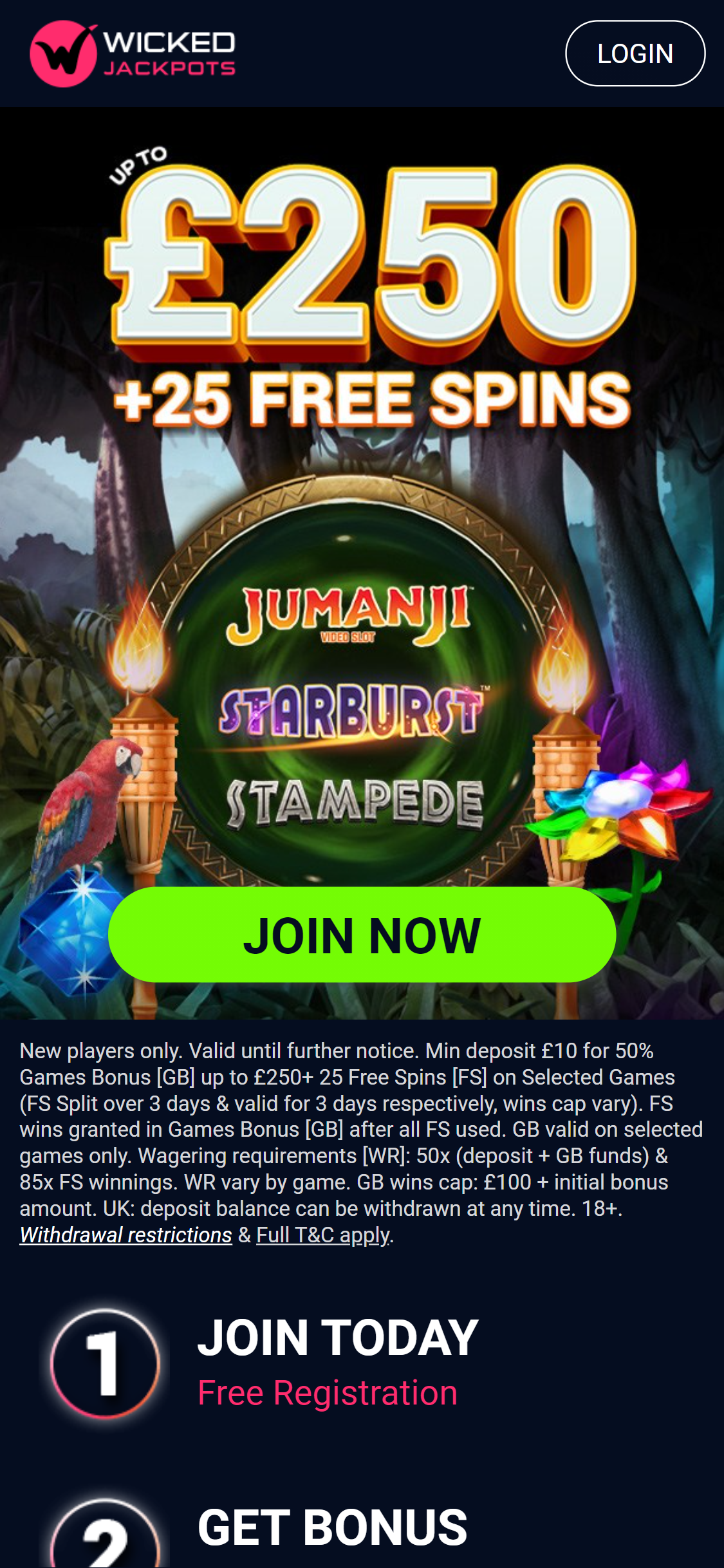 Wicked Jackpots Casino Mobile Review