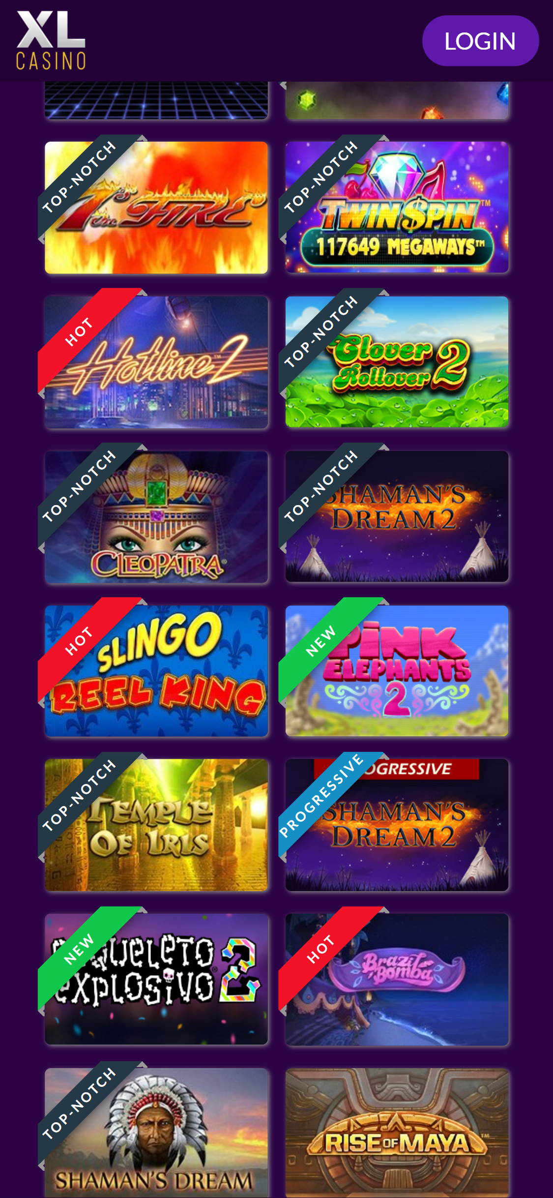 XL Casino Mobile Games Review