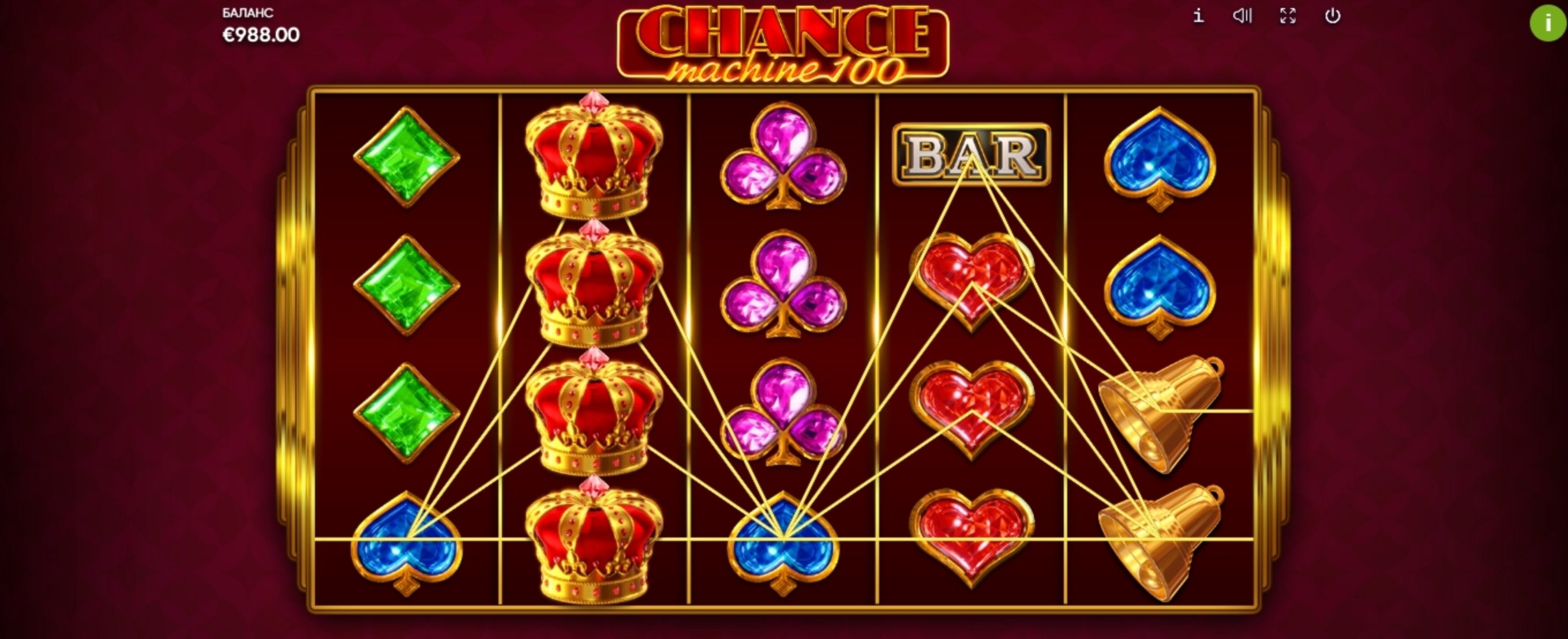Win Money in Chance Machine 100 Free Slot Game by Endorphina