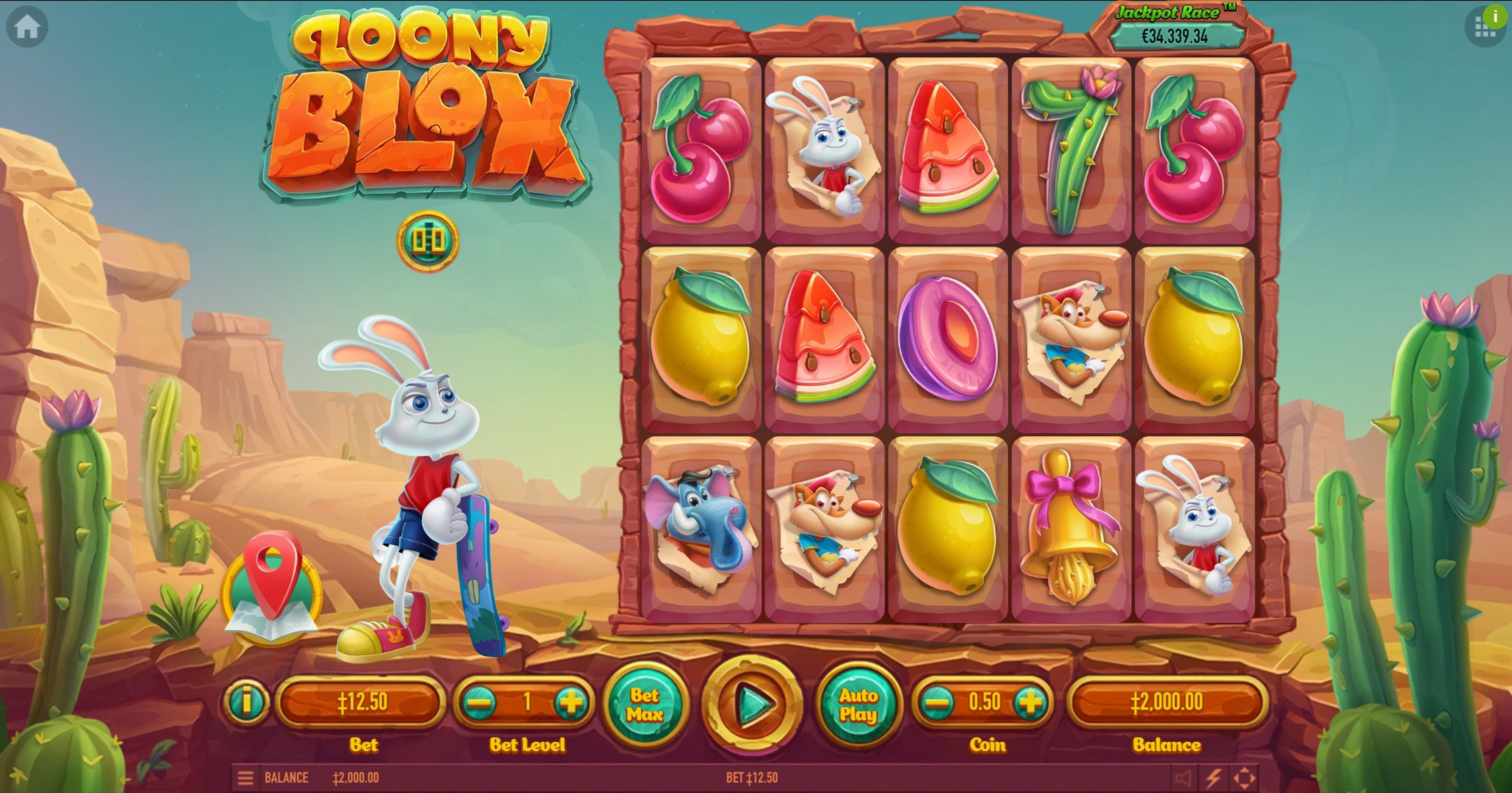 Reels in Loony Blox Slot Game by Habanero