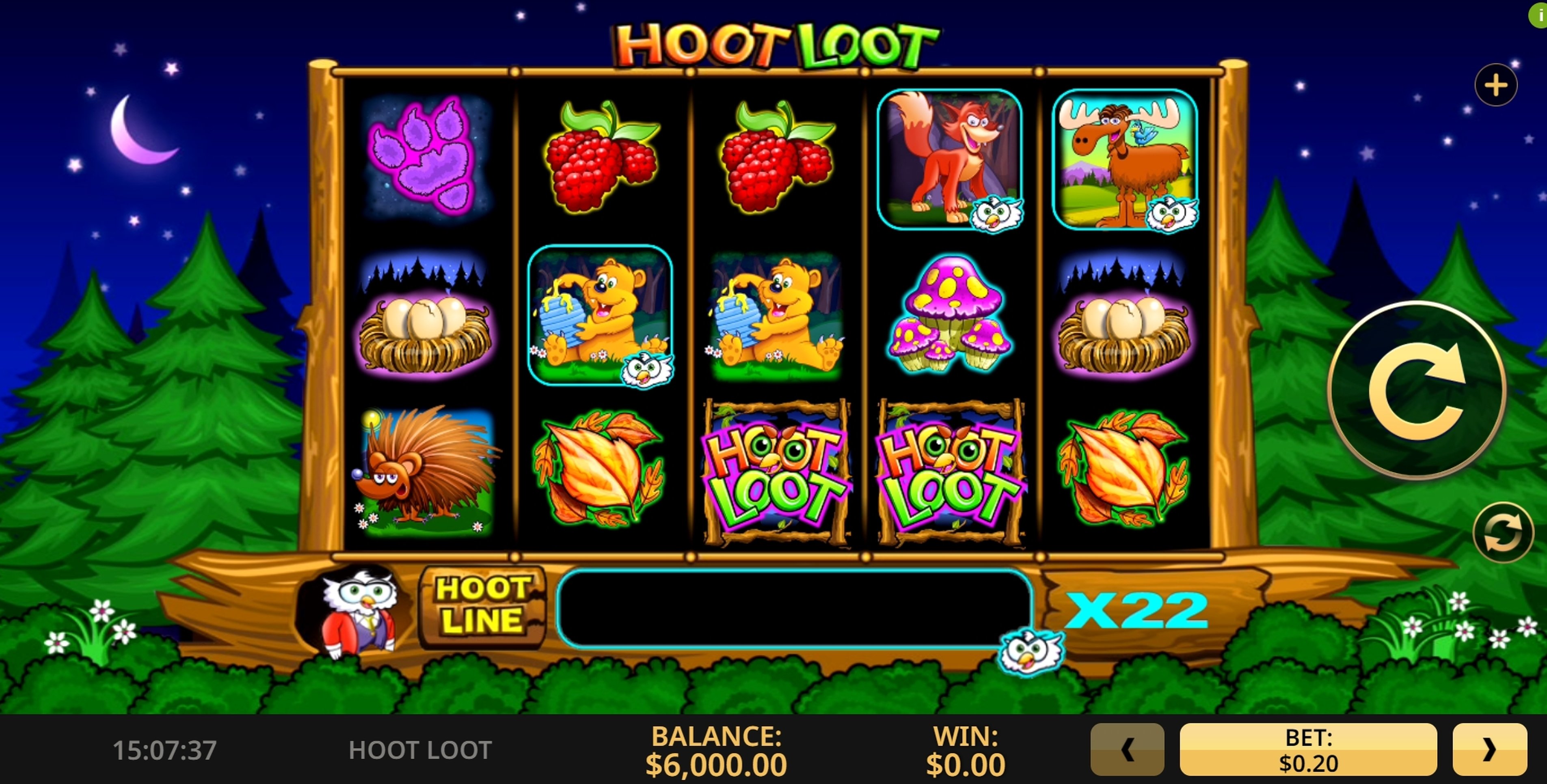 Reels in Hoot Loot Slot Game by High 5 Games