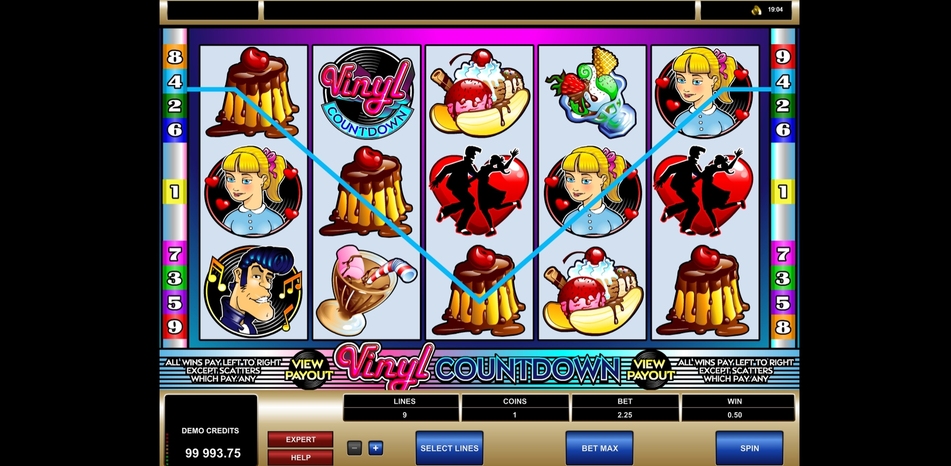 Win Money in Vinyl Countdown Free Slot Game by Microgaming
