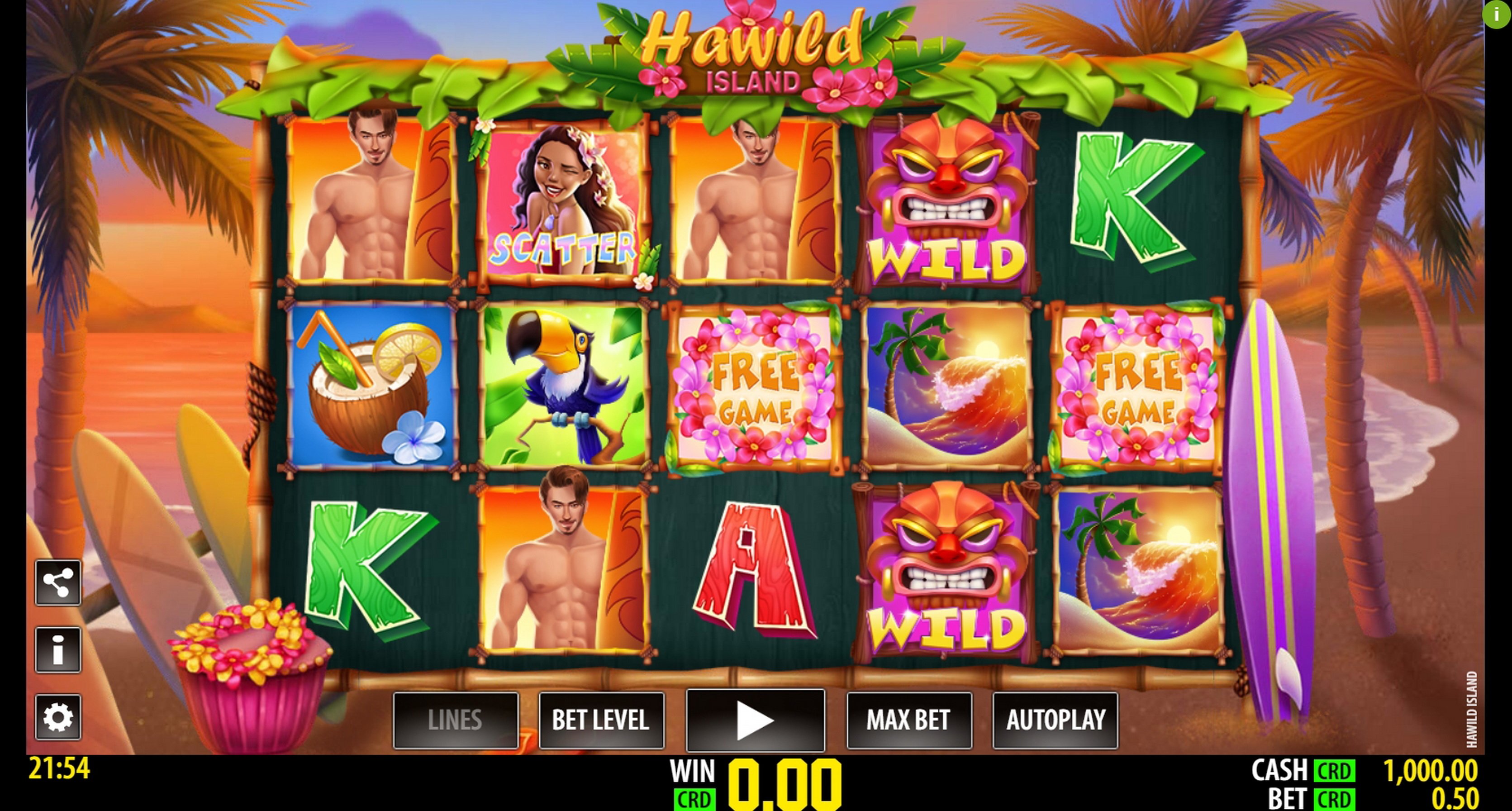 Reels in Hawild Island Slot Game by World Match