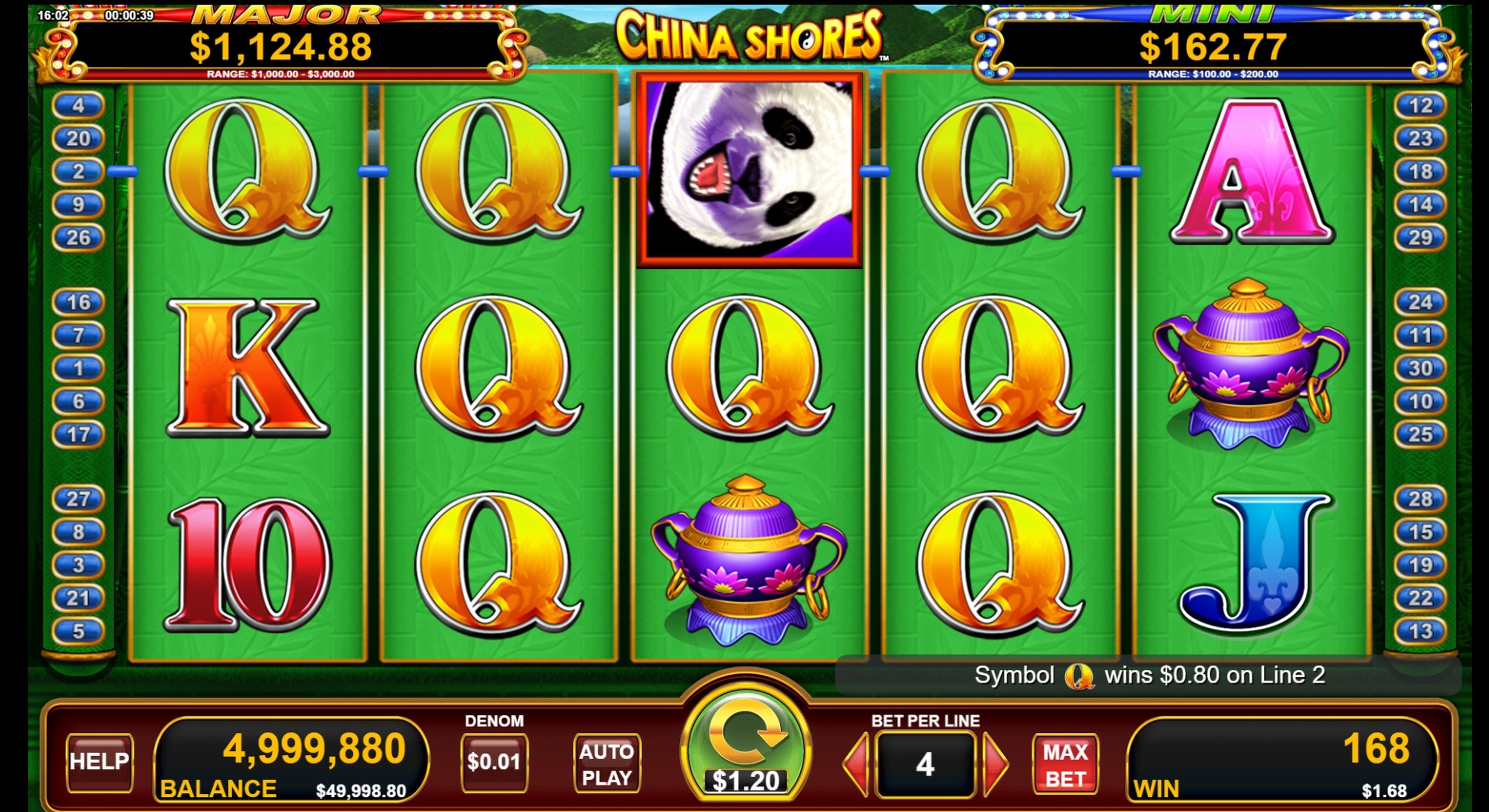 Win Money in China Shores Free Slot Game by Nektan