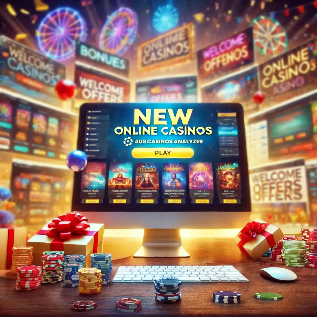 Web interface showing of new online casinos list Australia