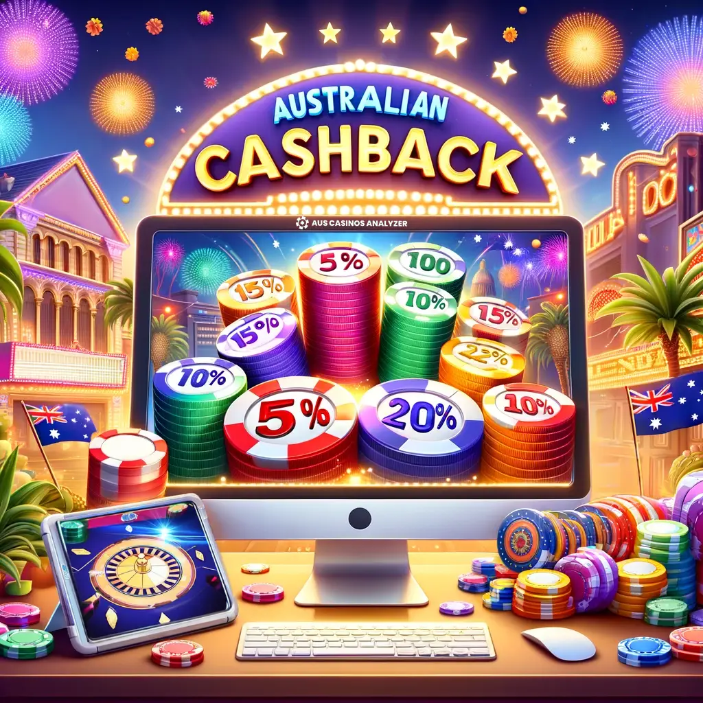 Web interface showing of cashback casino bonus codes