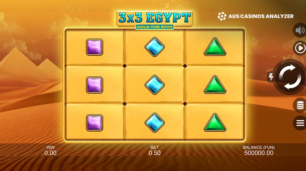 3x3 Egypt Hold The Spin Pokies Australia