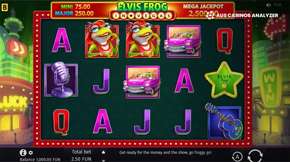 Elvis Frog in Vegas Pokies Australia