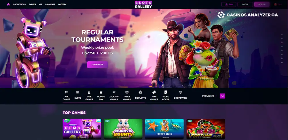 Slots Gallery Promo Code Screenshot